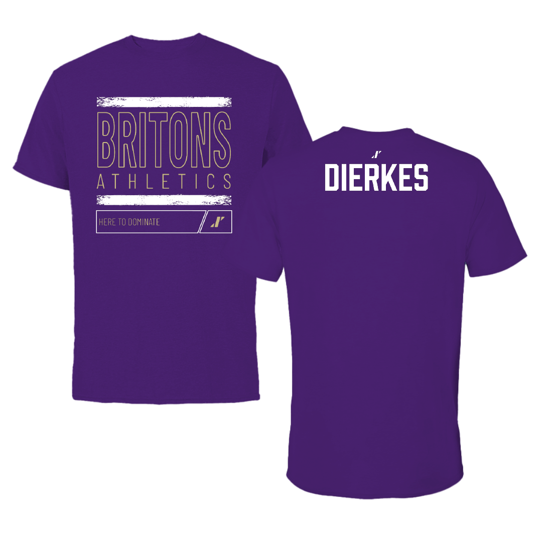 Albion College Golf (M) Purple Dominate Tee - Charlie Dierkes