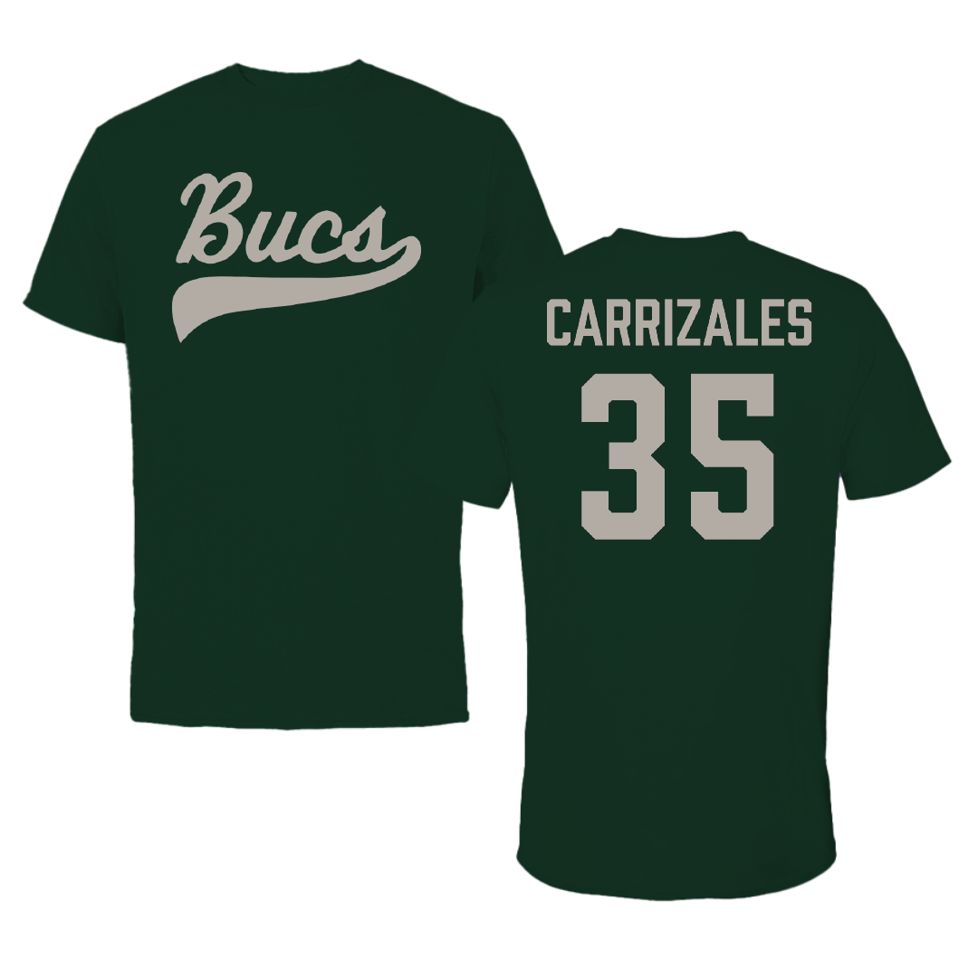 Shelton State Community College Baseball Forest Green Performance Tee - #35 Aiden Carrizales
