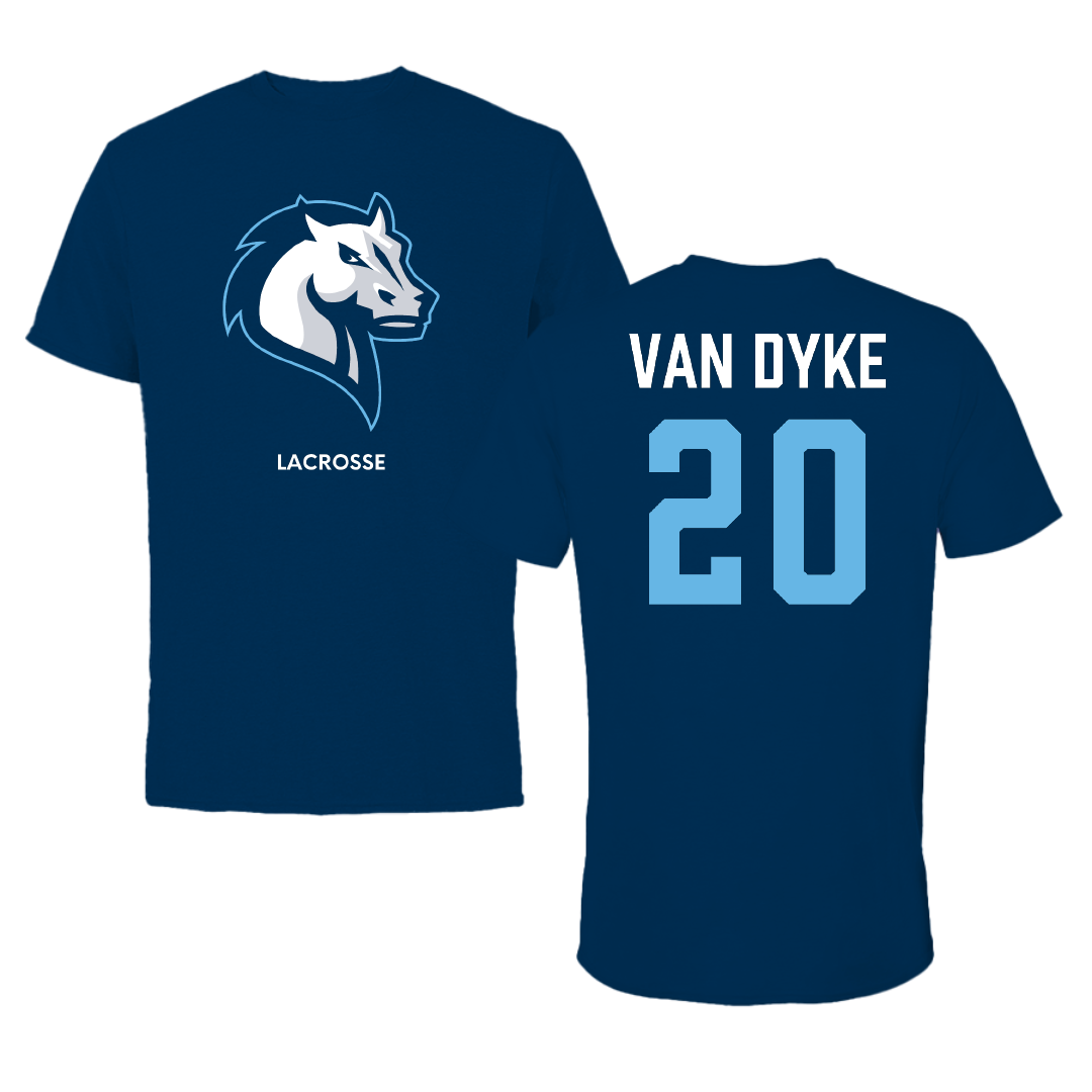 Mercy University Lacrosse (W) Navy Tee - #20 Olivia Van Dyke