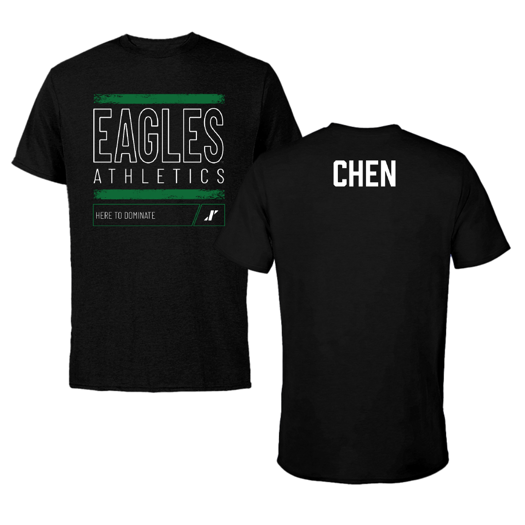 Eastern Michigan University Rowing Black Dominate Performance Tee - Tiffany Chen