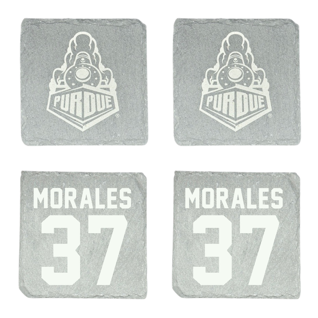 Purdue University Baseball Stone Coaster (4 Pack)  - #37 Jordan Morales