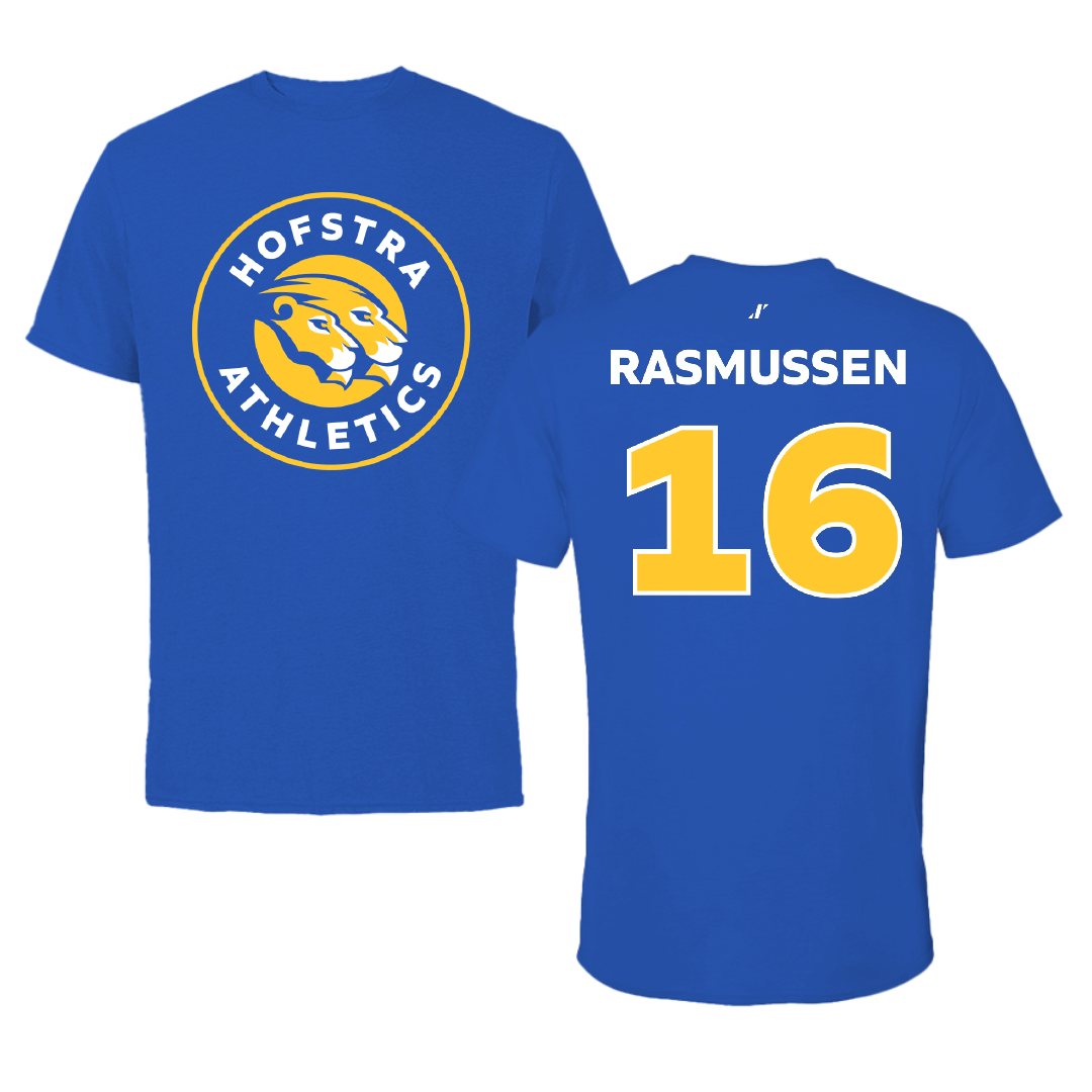 Hofstra University Baseball Blue Tee - #16 Christian Rasmussen