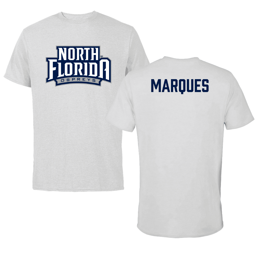 University of North Florida Tennis (M) Light Gray Performance Tee - Breno Marques