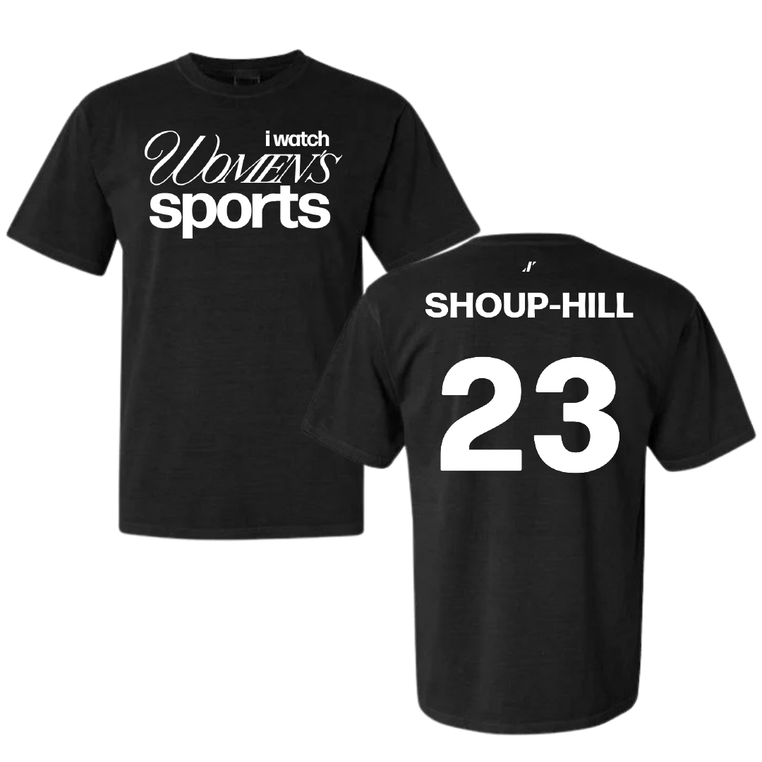 University of Illinois Basketball Black WHM Comfort Colors Tee - #23 Brynn Shoup-Hill