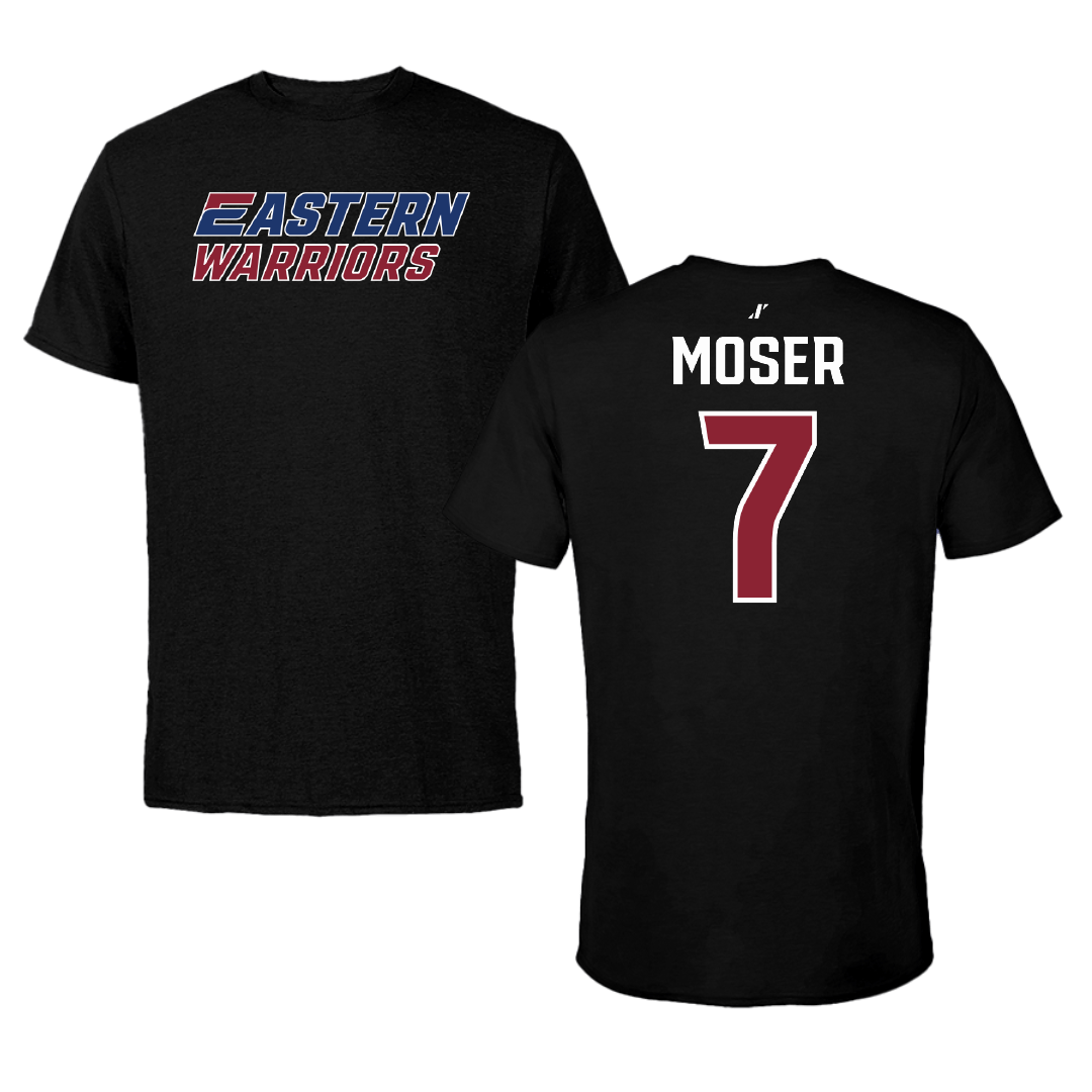 Eastern Connecticut State University Baseball Black Tee - #7 Ian Moser