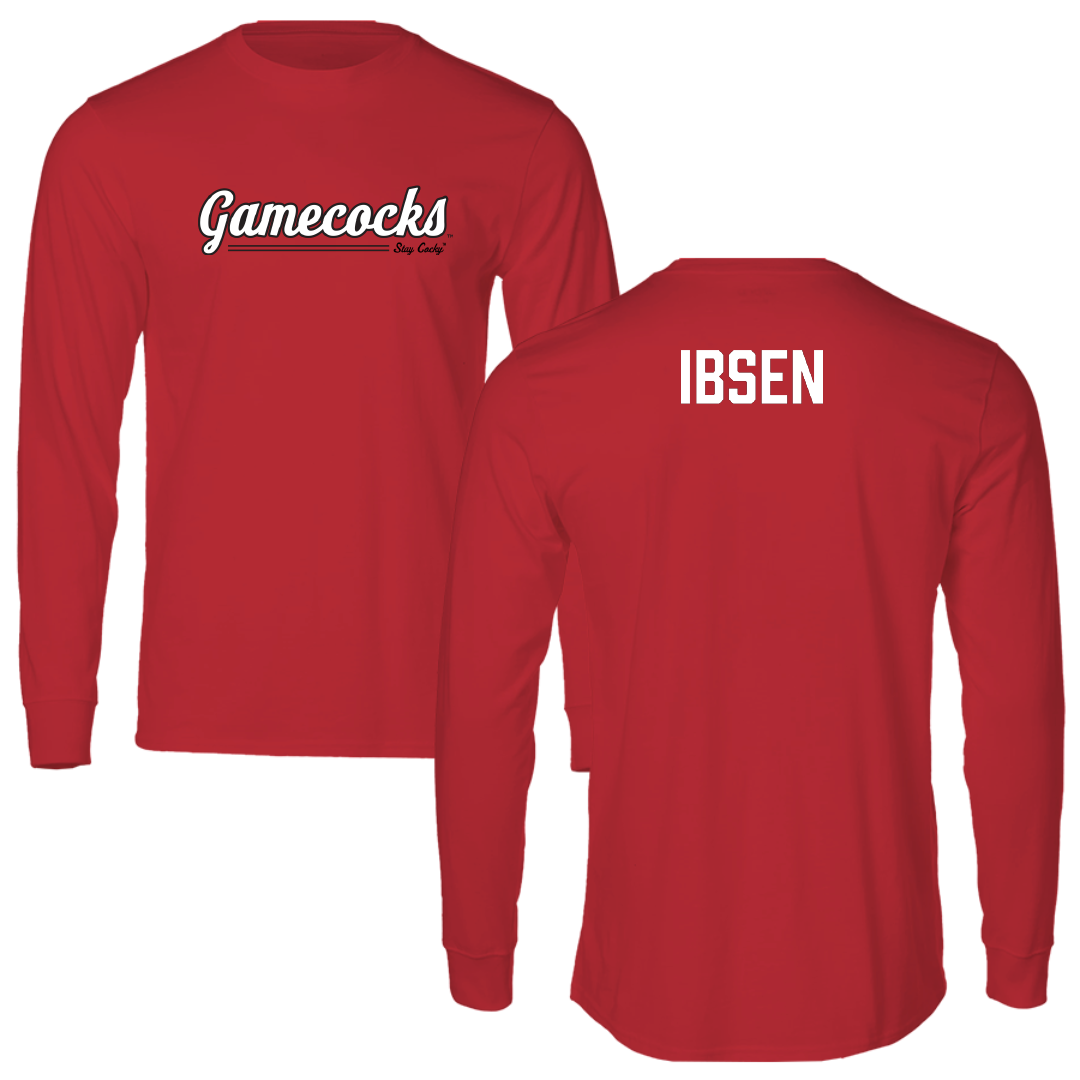 Jacksonville State University TF and XC Red General Performance Long Sleeve - Lennon Ibsen