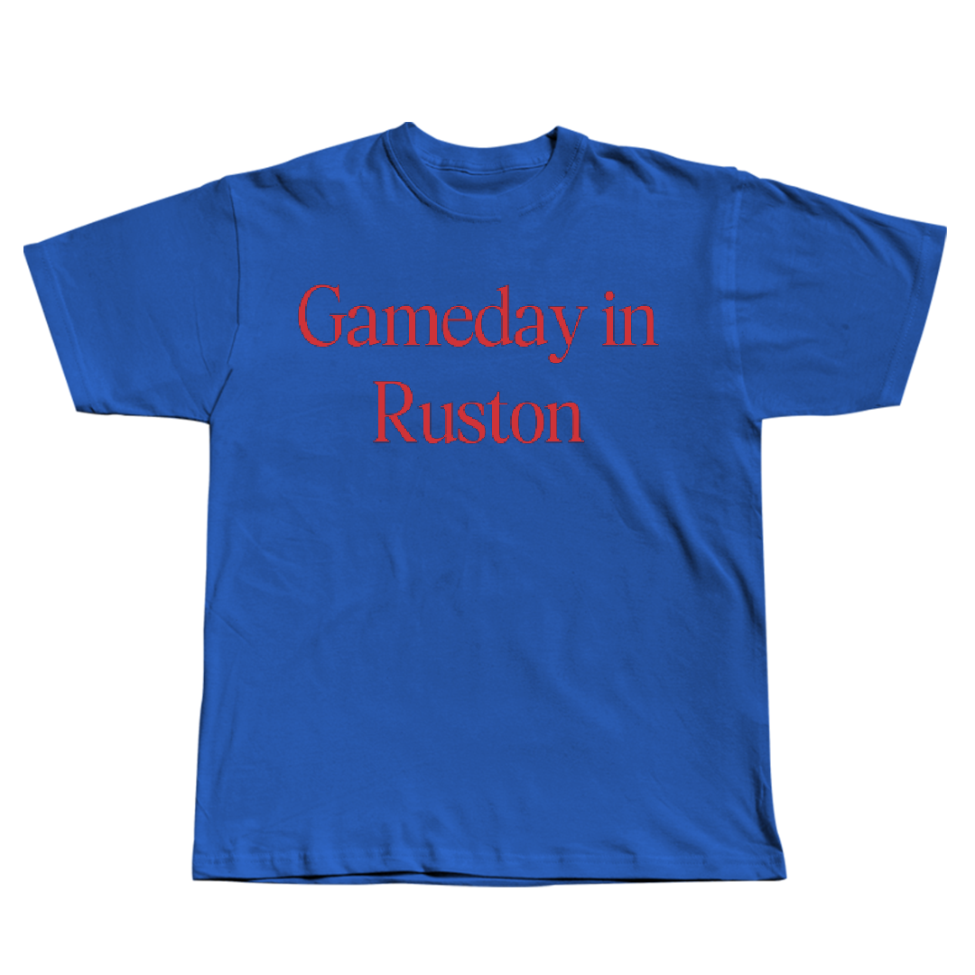 Louisiana Tech University Basketball (M) Blue Gameday Tee - #14 Will Allen