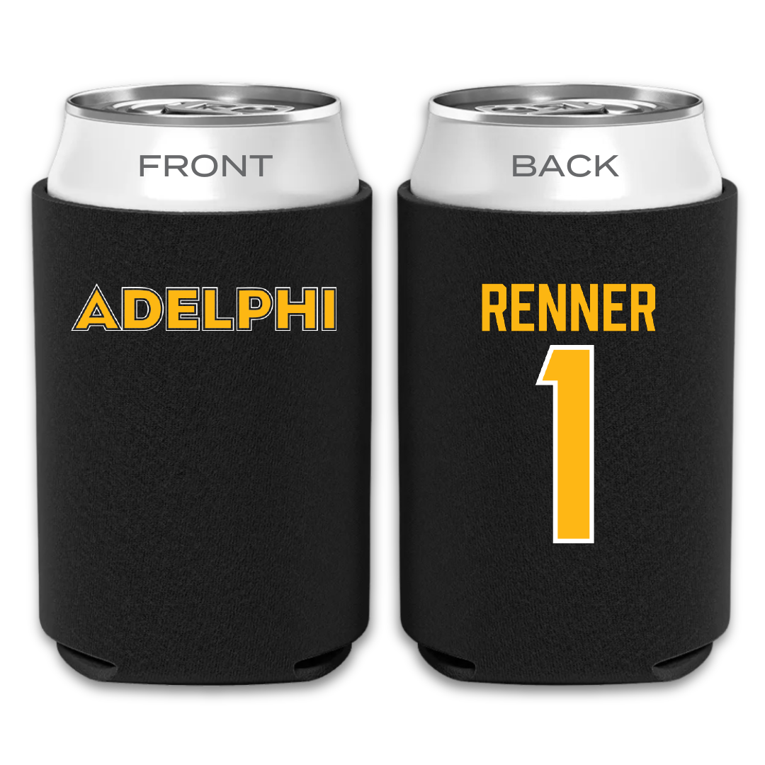 Adelphi University Lacrosse Black Can Cooler - #1 Dylan Renner