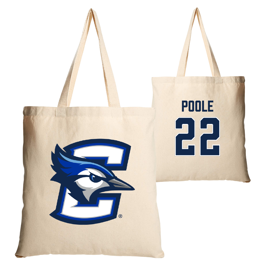 Creighton University Softball Tan Canvas Tote Bag - #22 Hannah Poole