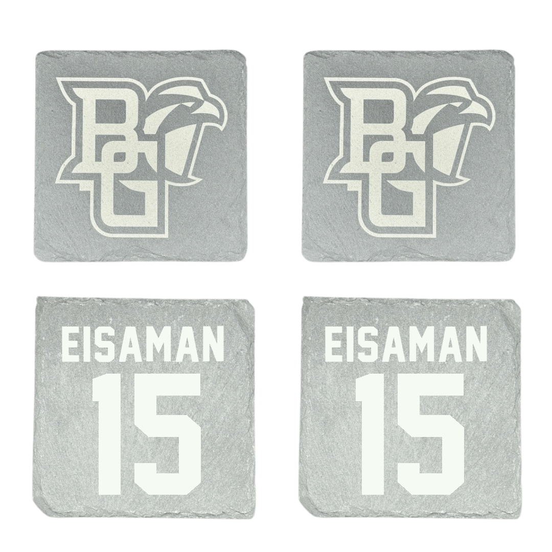 Bowling Green State University Basketball (M) Stone Coaster (4 Pack)  - #15 Ryan Eisaman