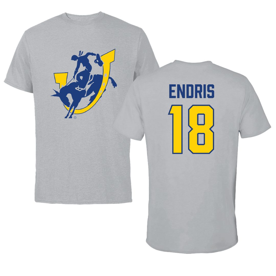 Southern Arkansas University Softball Sport Gray Tee - #18 Paris Endris