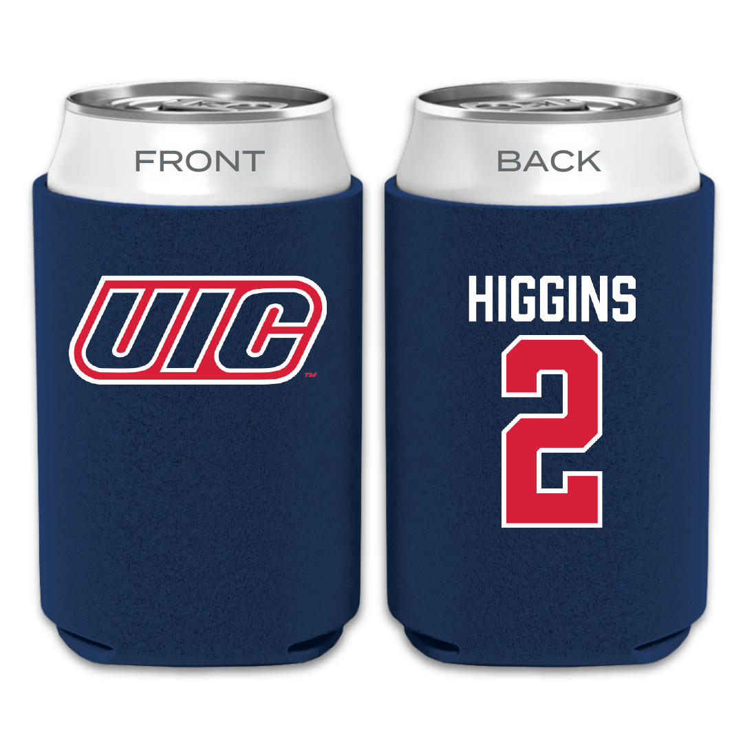 UIC Soccer Navy Can Cooler - #2 Emmy Higgins