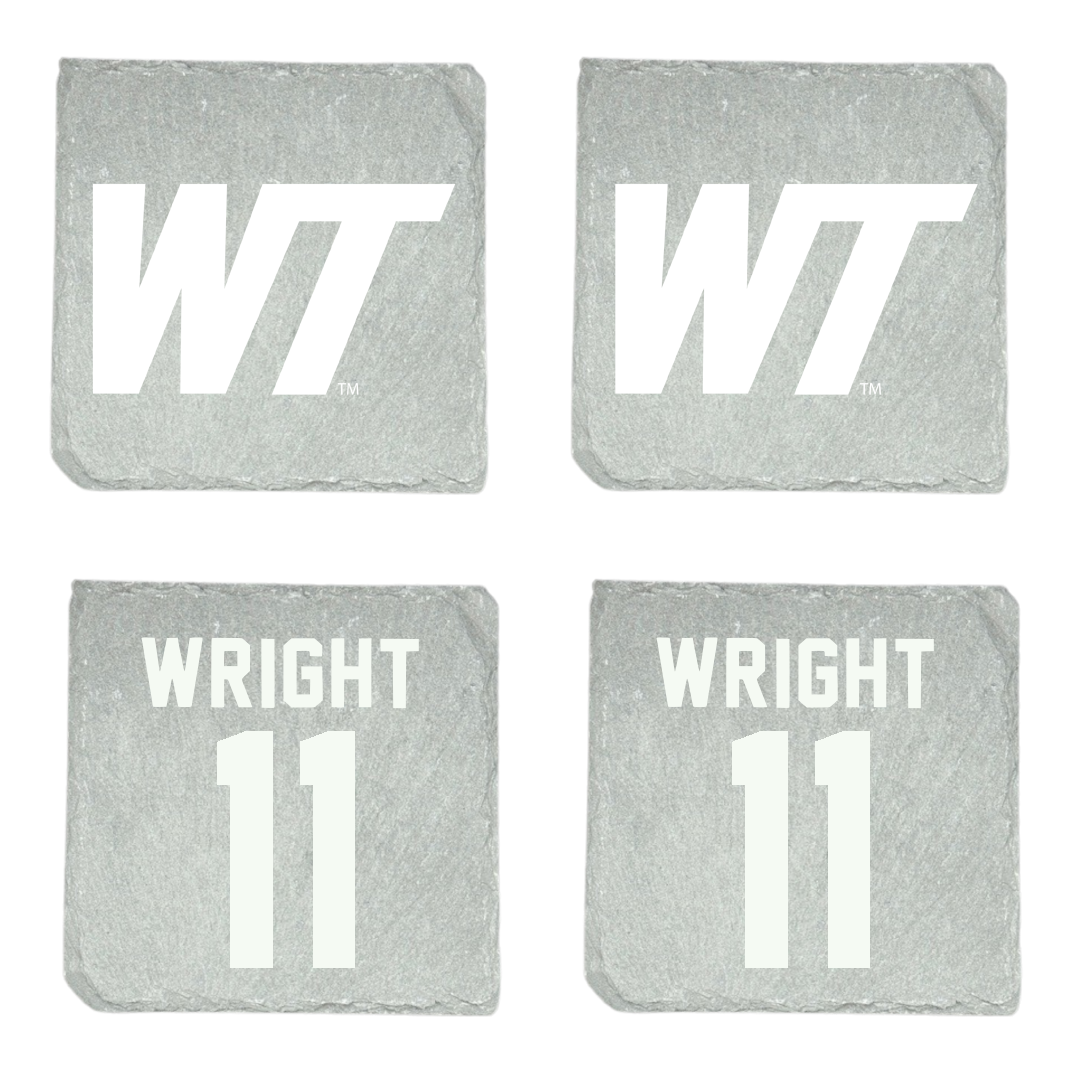 West Texas A&M University Soccer (M) Stone Coaster (4 Pack)  - #11 Joe Wright
