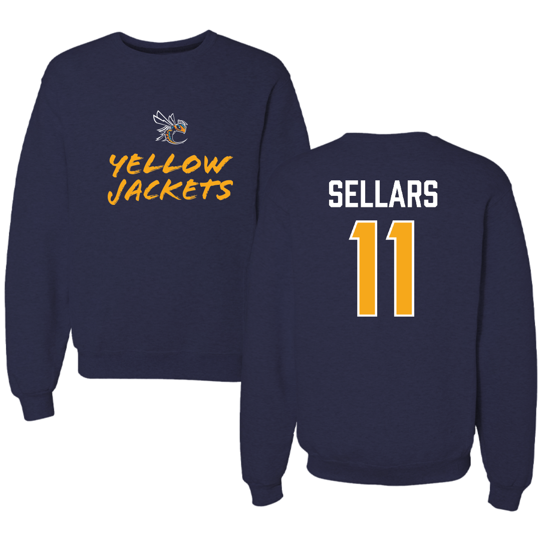 Cedarville University Basketball (W) Navy General Crewneck - #11 Ella Sellars