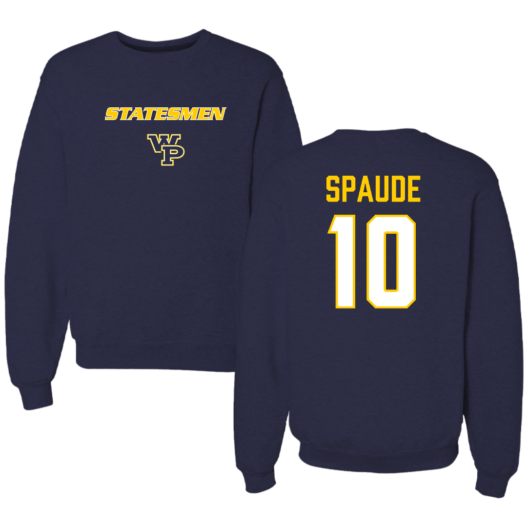 William Penn University Volleyball (M) Navy Crewneck - #10 Sam Spaude