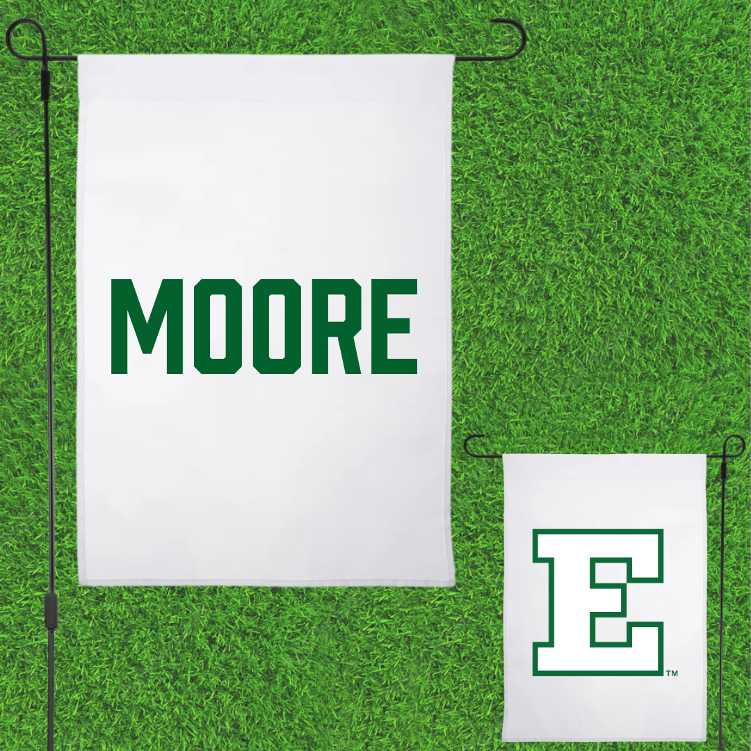 Eastern Michigan University Rowing White Garden Flag - Kendall Moore