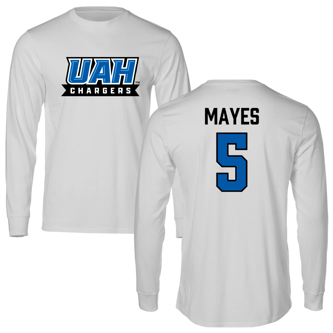 Huntsville Volleyball (W) Light Gray Performance Long Sleeve - #5 Autumn Mayes