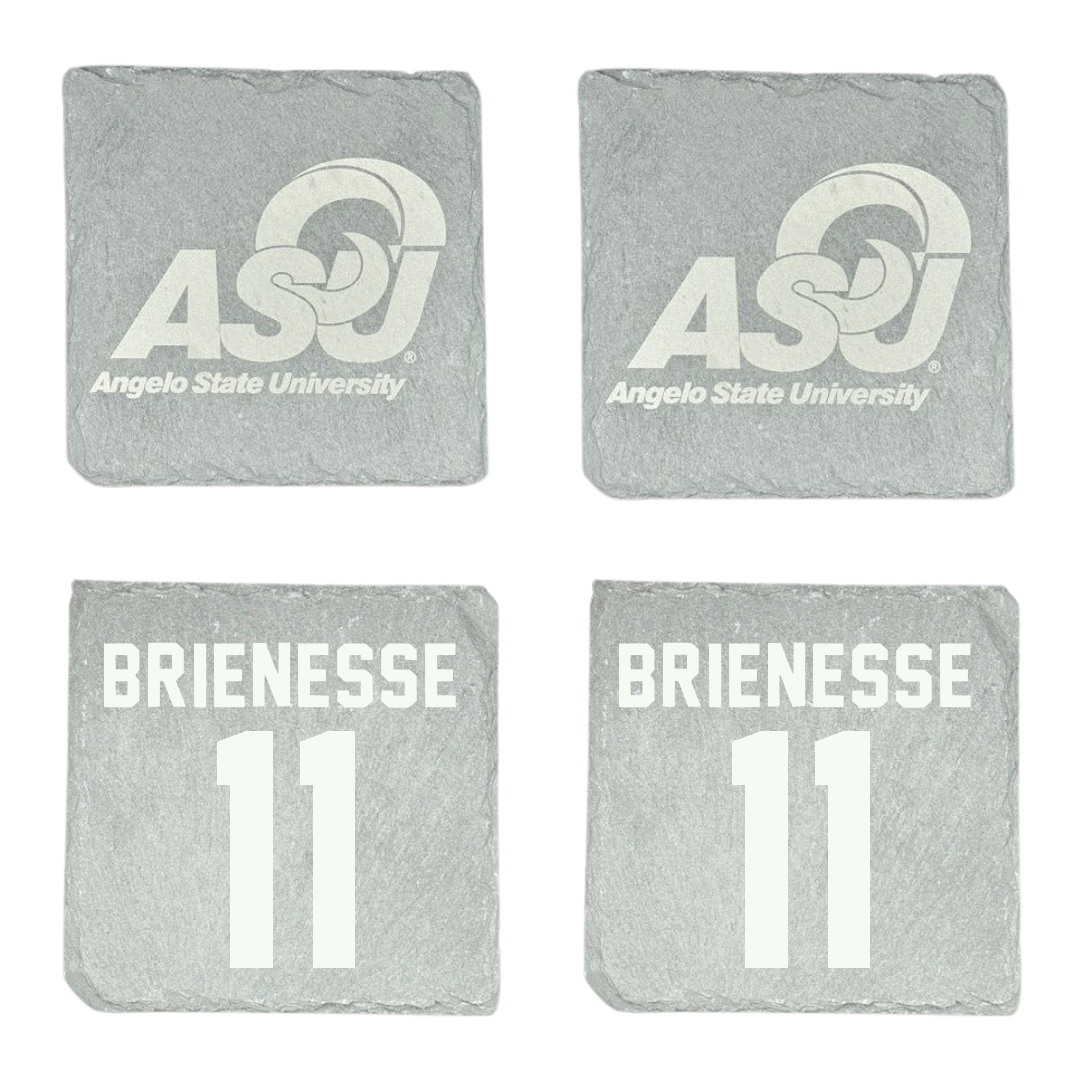Angelo State University Softball Stone Coaster (4 Pack)  - #11 Paris Brienesse