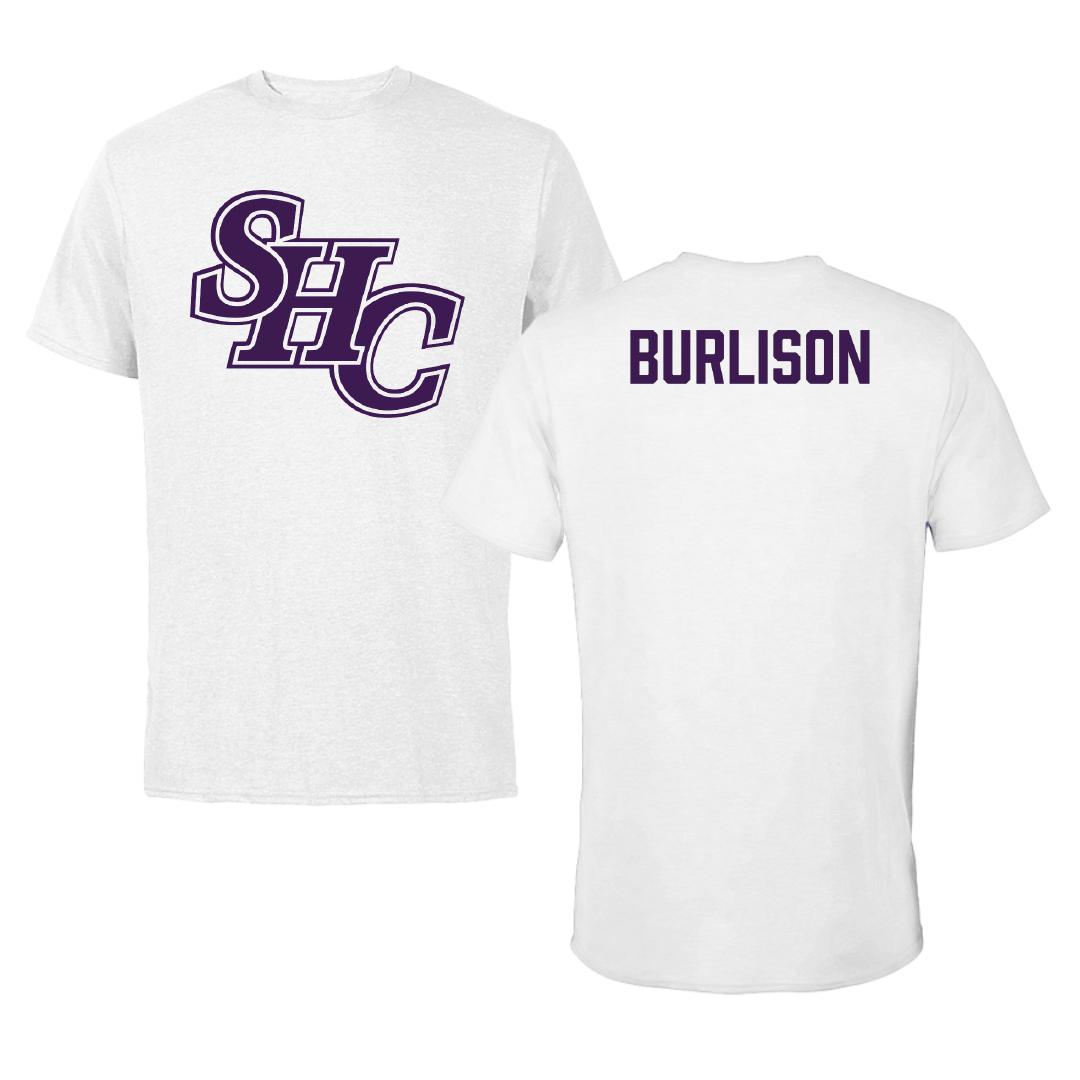 Spring Hill College TF and XC White Performance Tee - Luke Burlison