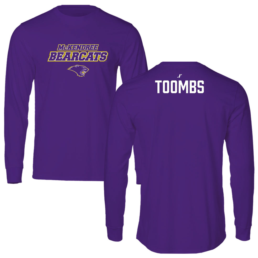 McKendree University Weightlifting Purple General Performance Long Sleeve - Chase Toombs
