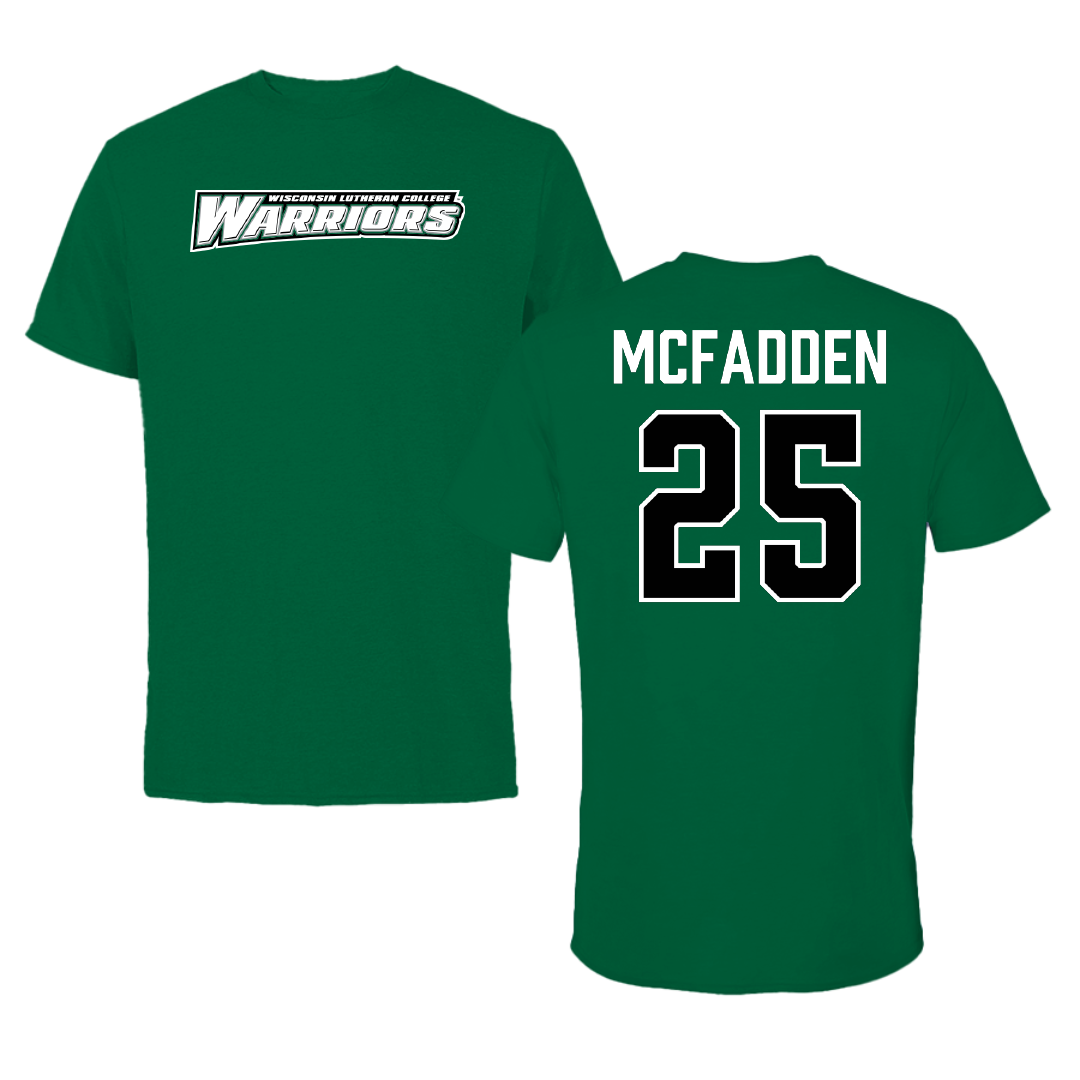 Wisconsin Lutheran College Football Green Tee - #25 Kason McFadden