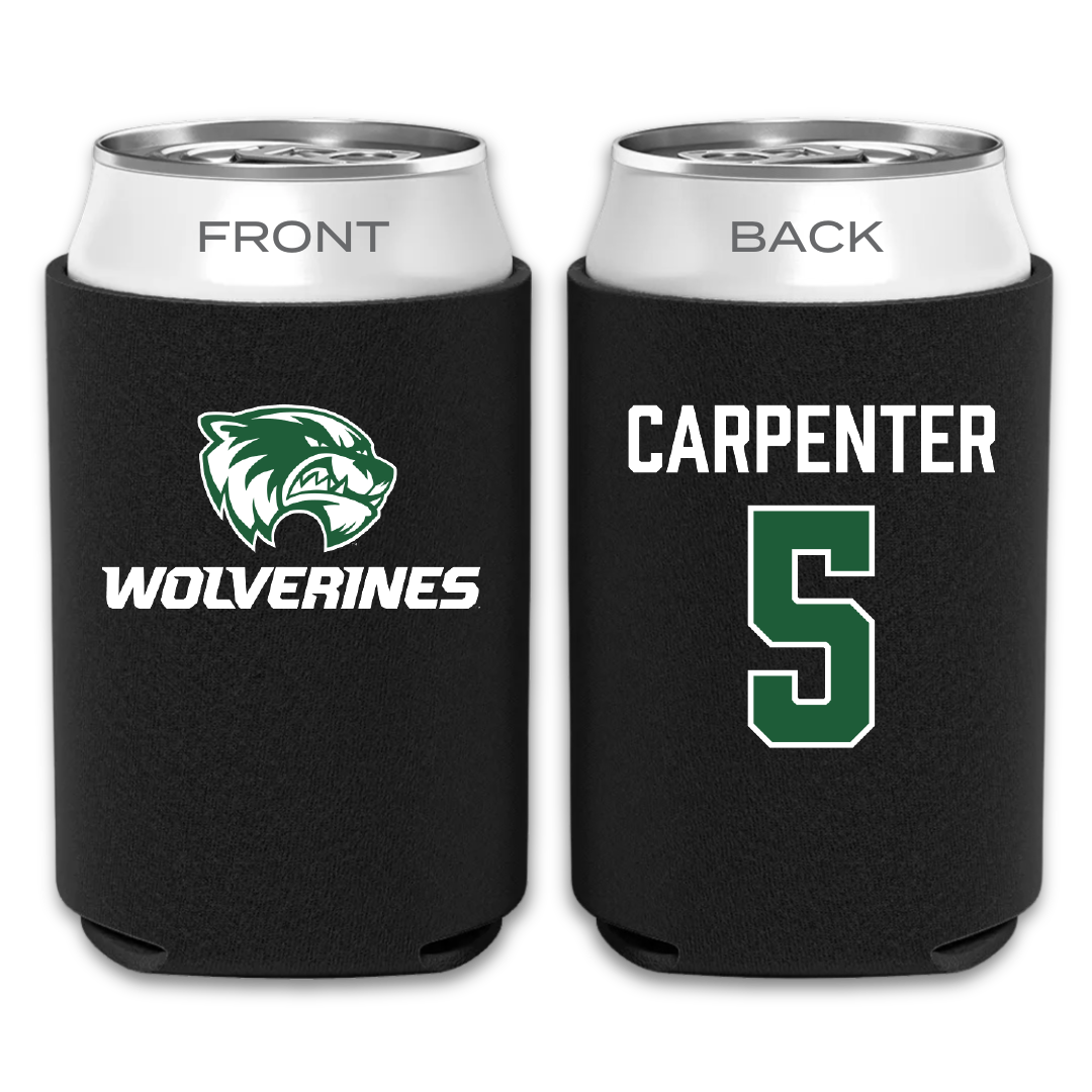 Utah Valley University Baseball Black Can Cooler - #5 Kaden Carpenter