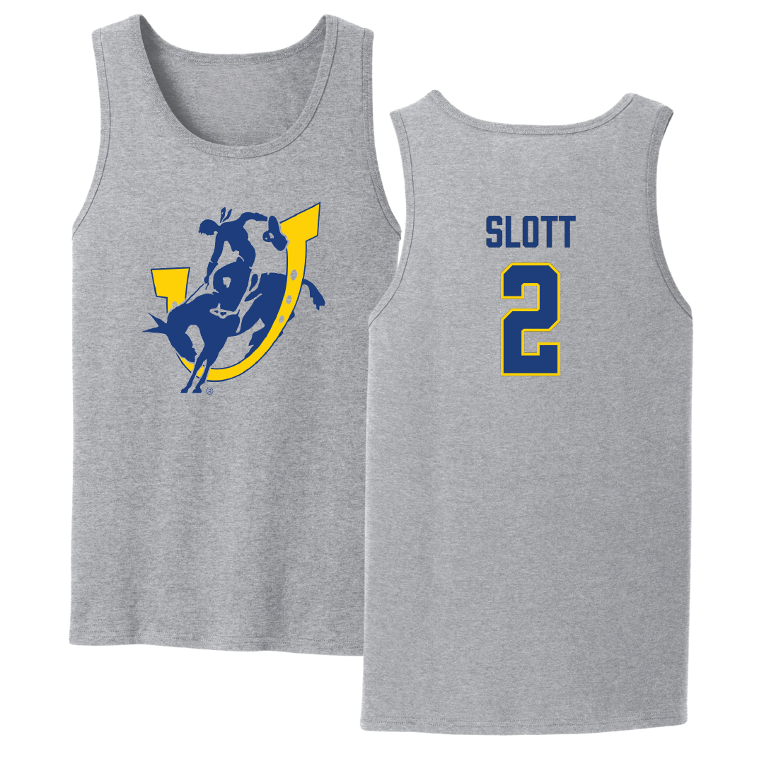 Southern Arkansas University Baseball Sport Gray Tank Top - #2 Ayden Slott