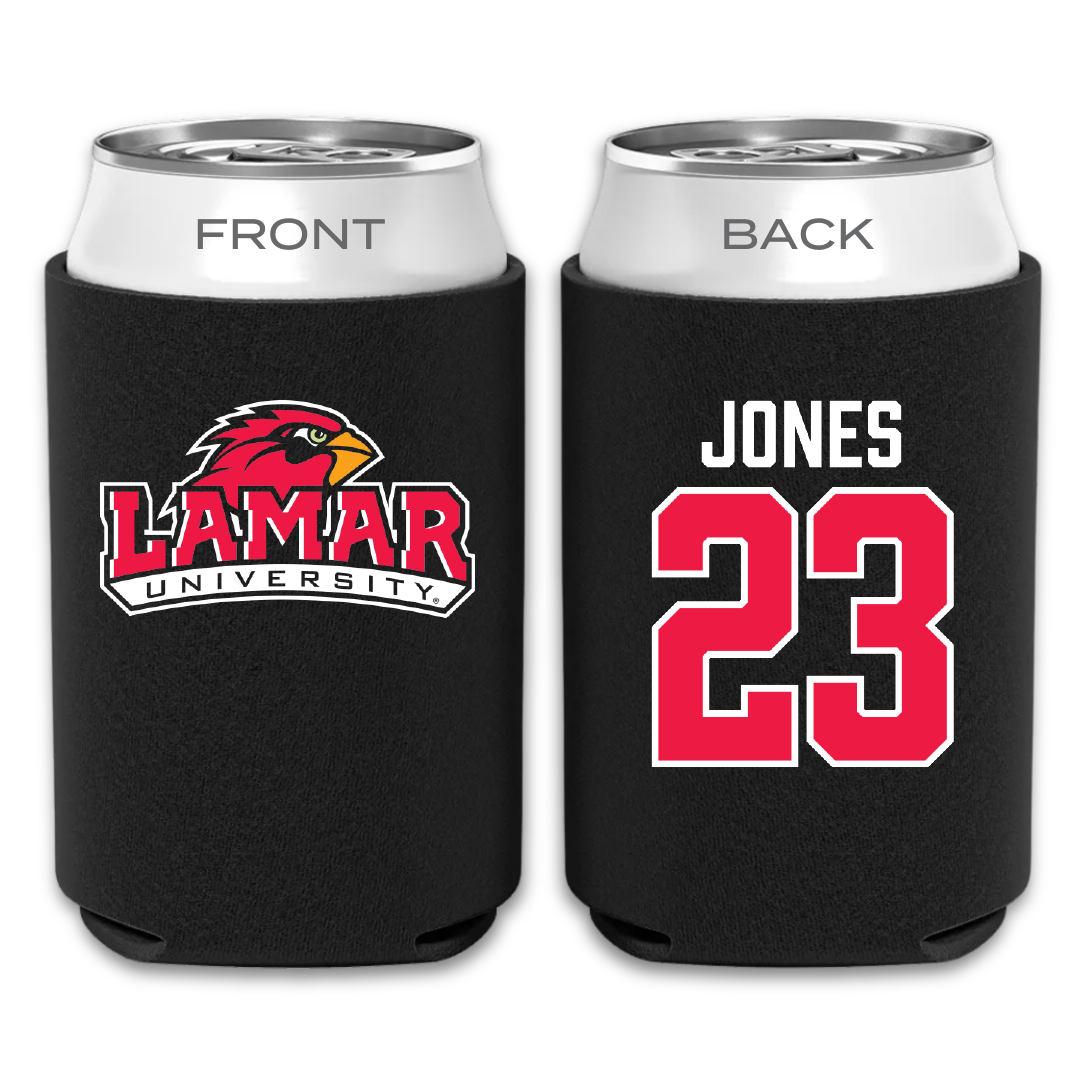 Lamar University Basketball Black Can Cooler - #23 Elise Jones