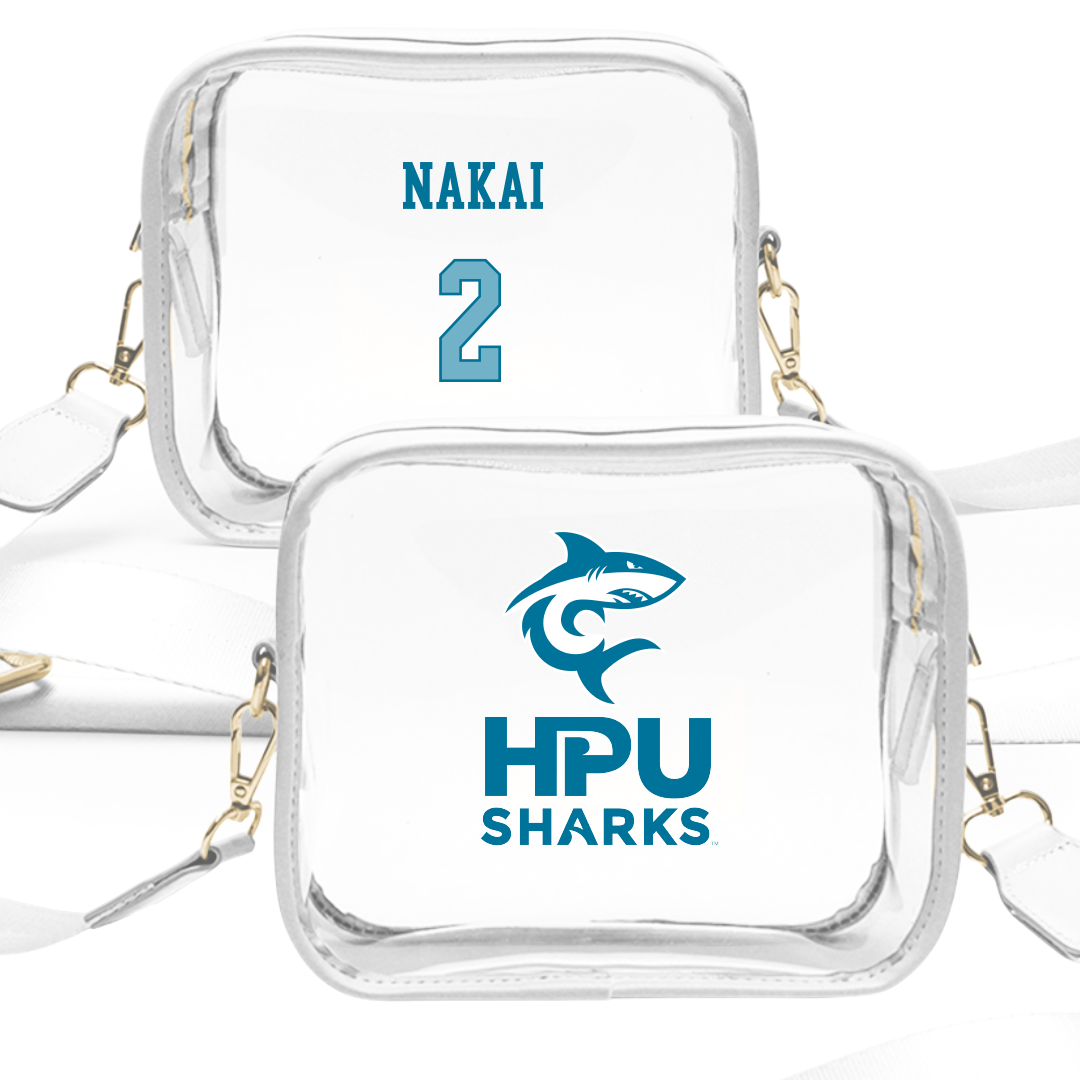 Hawaii Pacific University Acrobatics & Tumbling White Clear Stadium Bag - #2 Beth Nakai