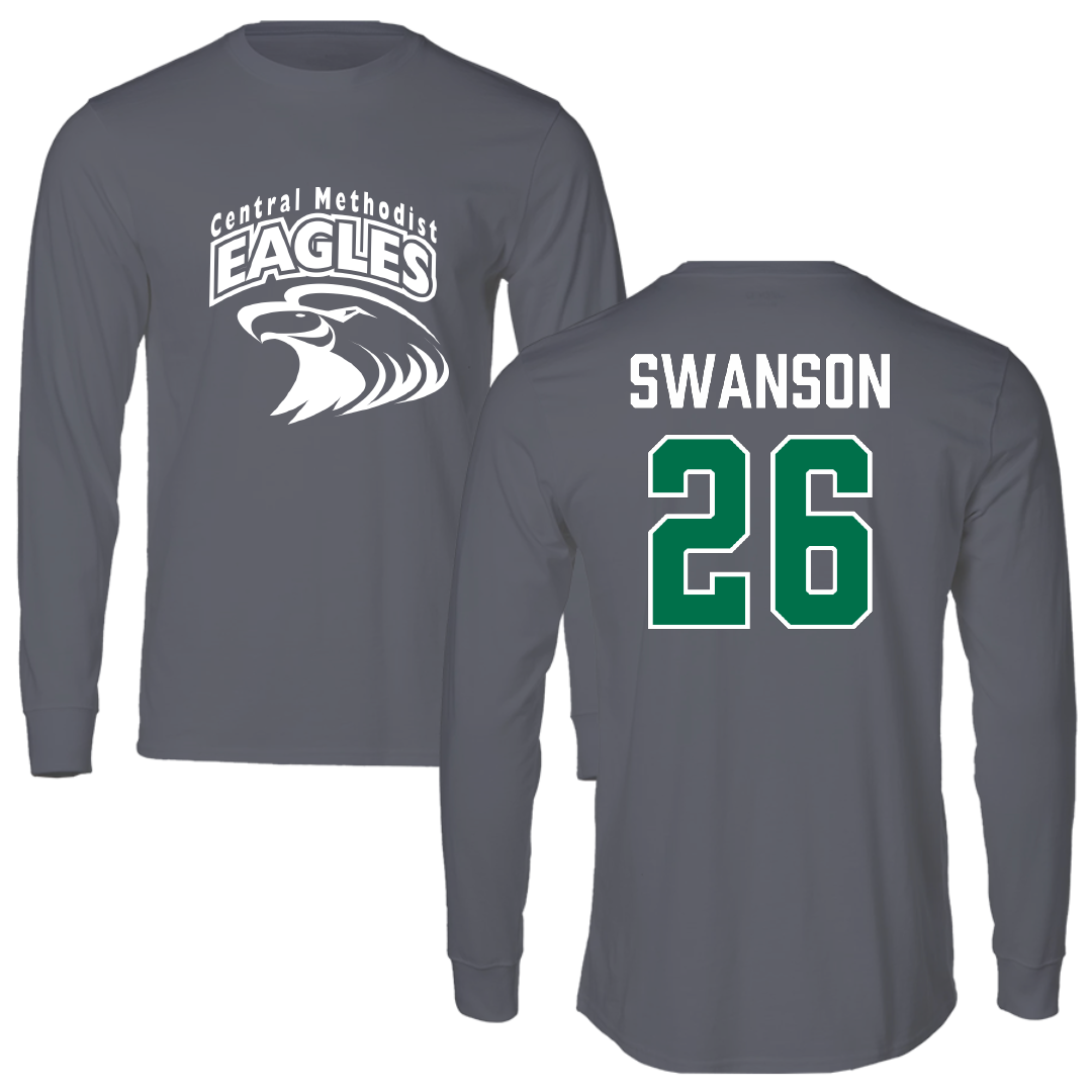 Central Methodist University Baseball Dark Gray Long Sleeve - #26 Logan Swanson