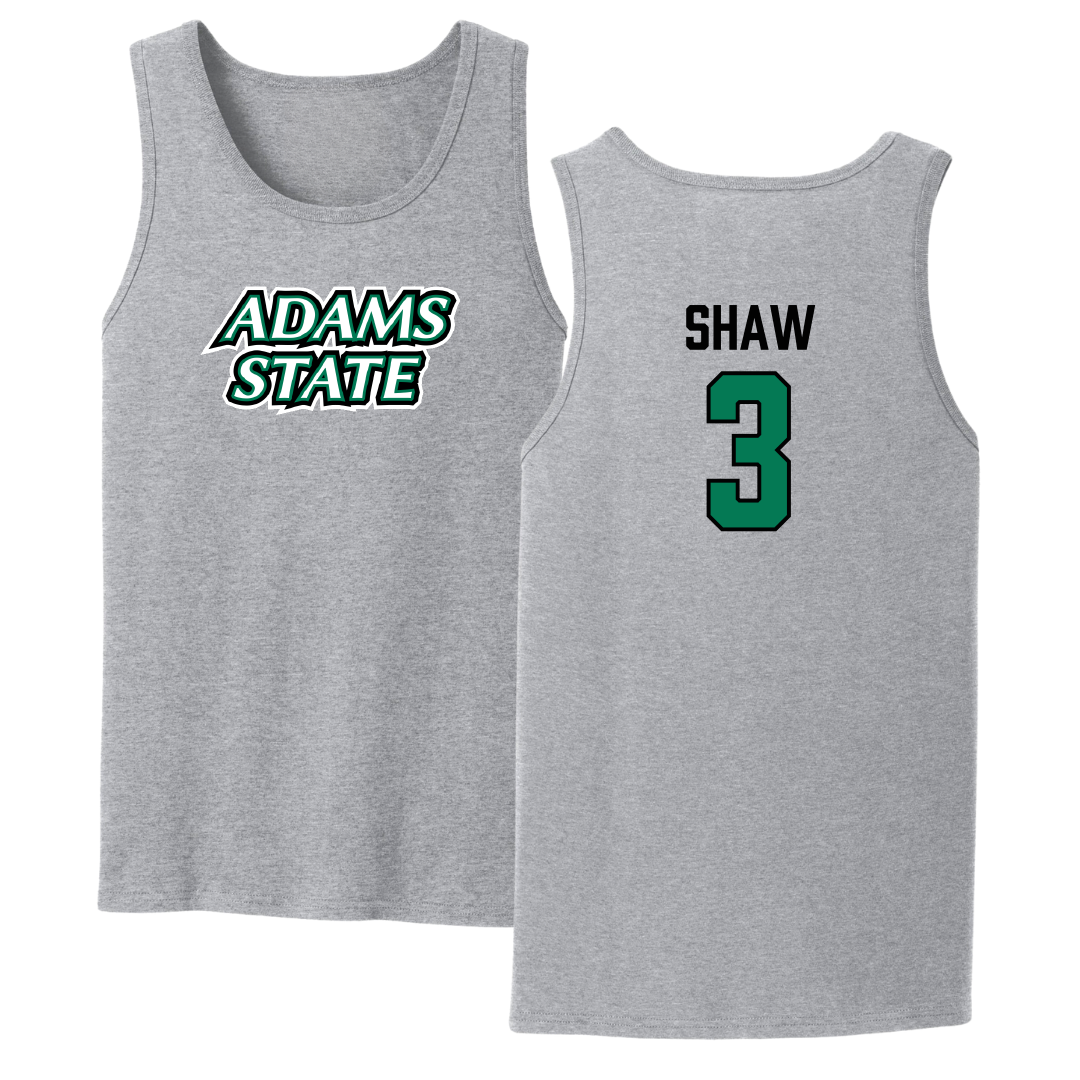 Adams State University Football Sport Gray Tank Top - #3 Seth Shaw