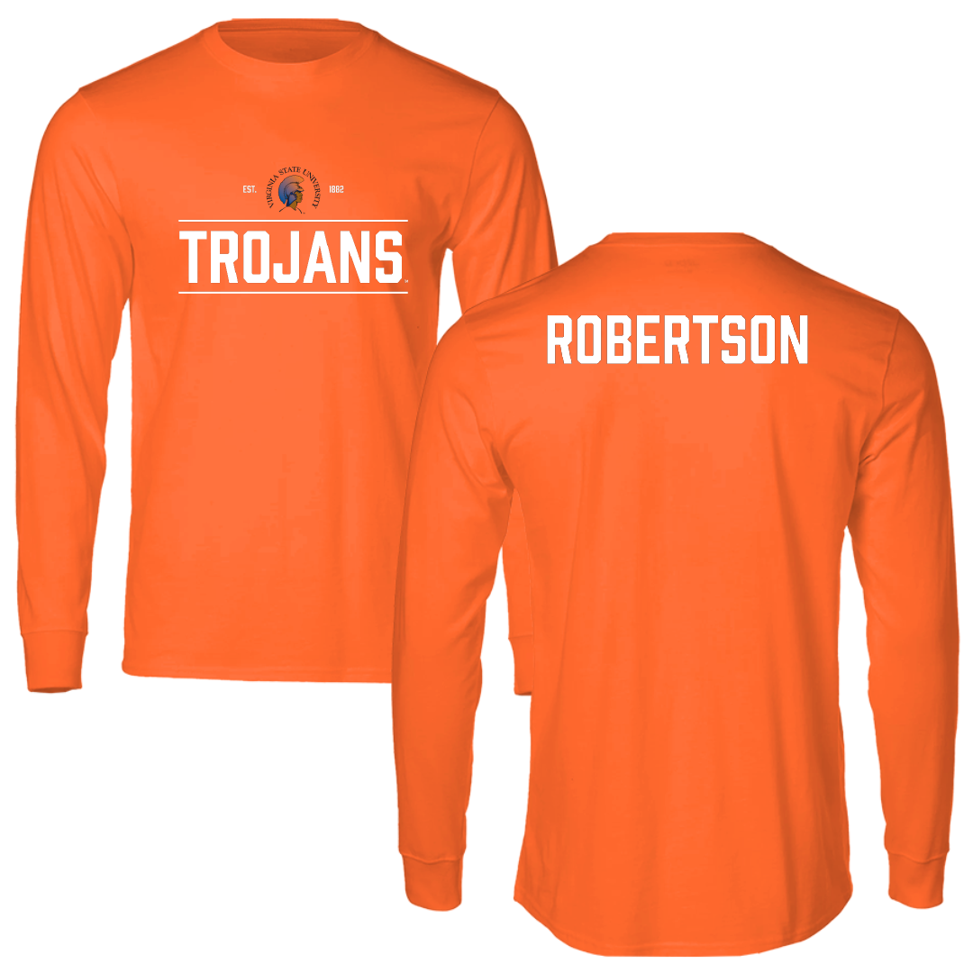 Virginia State University Golf (M) Orange General Long Sleeve - Aidan Robertson