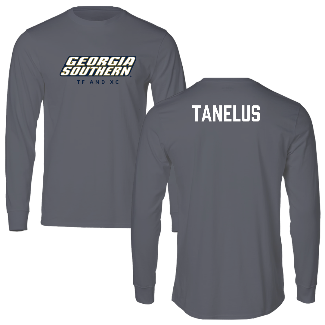 Georgia Southern University TF and XC Gray Performance Long Sleeve - Sucar Tanelus