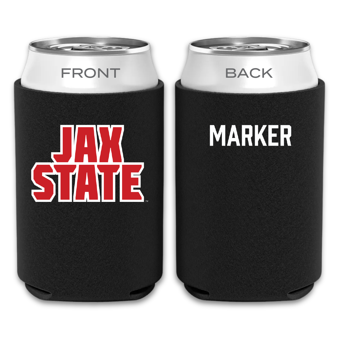 Jacksonville State University TF and XC Black Can Cooler - Kaden Marker