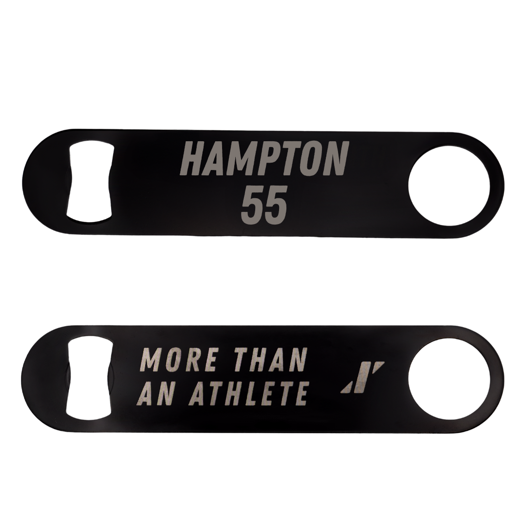 University of Montevallo Lacrosse Black Bottle Opener - #55 John Hampton