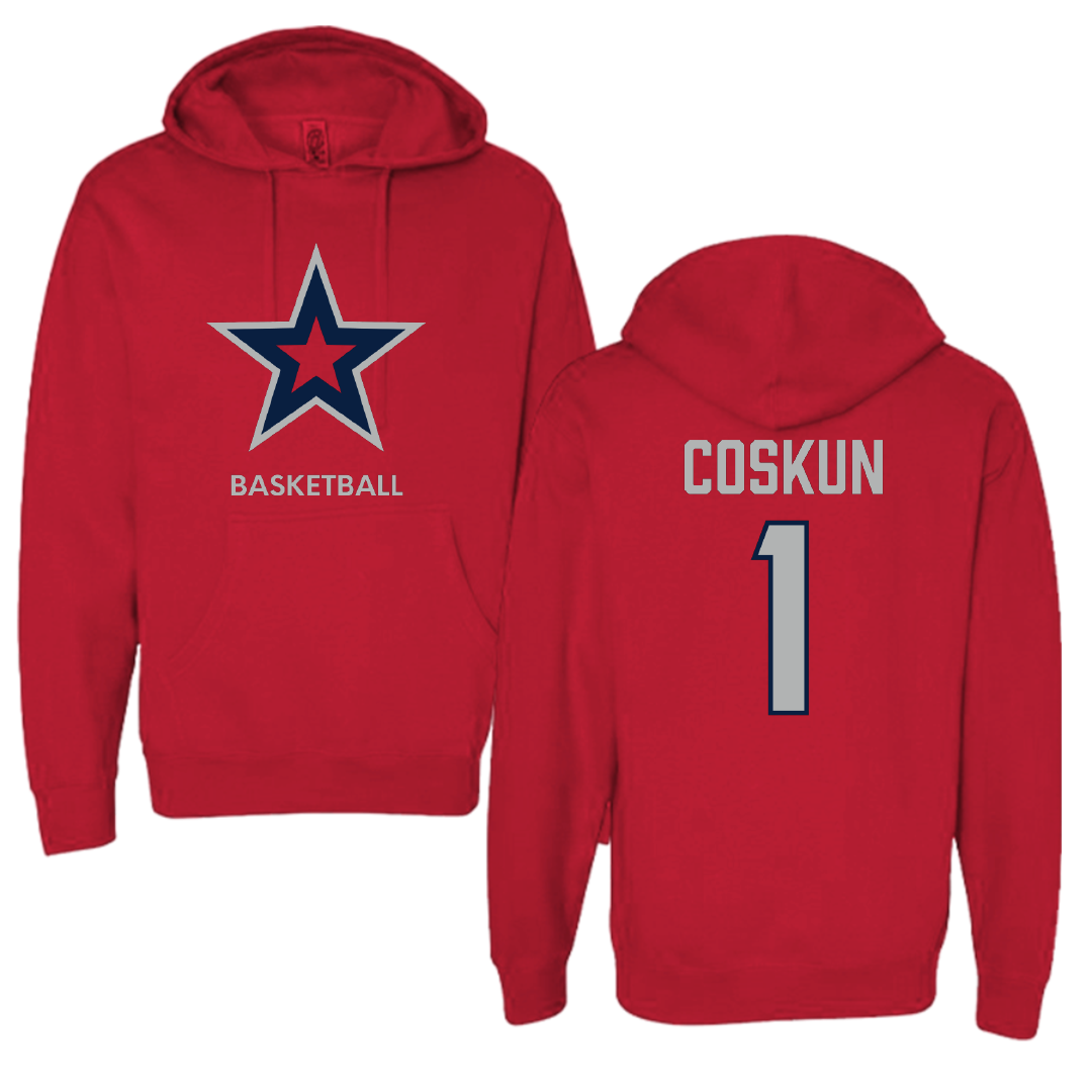 Robert Morris University Basketball (W) Red Mascot Hoodie - #1 Tuana Coskun