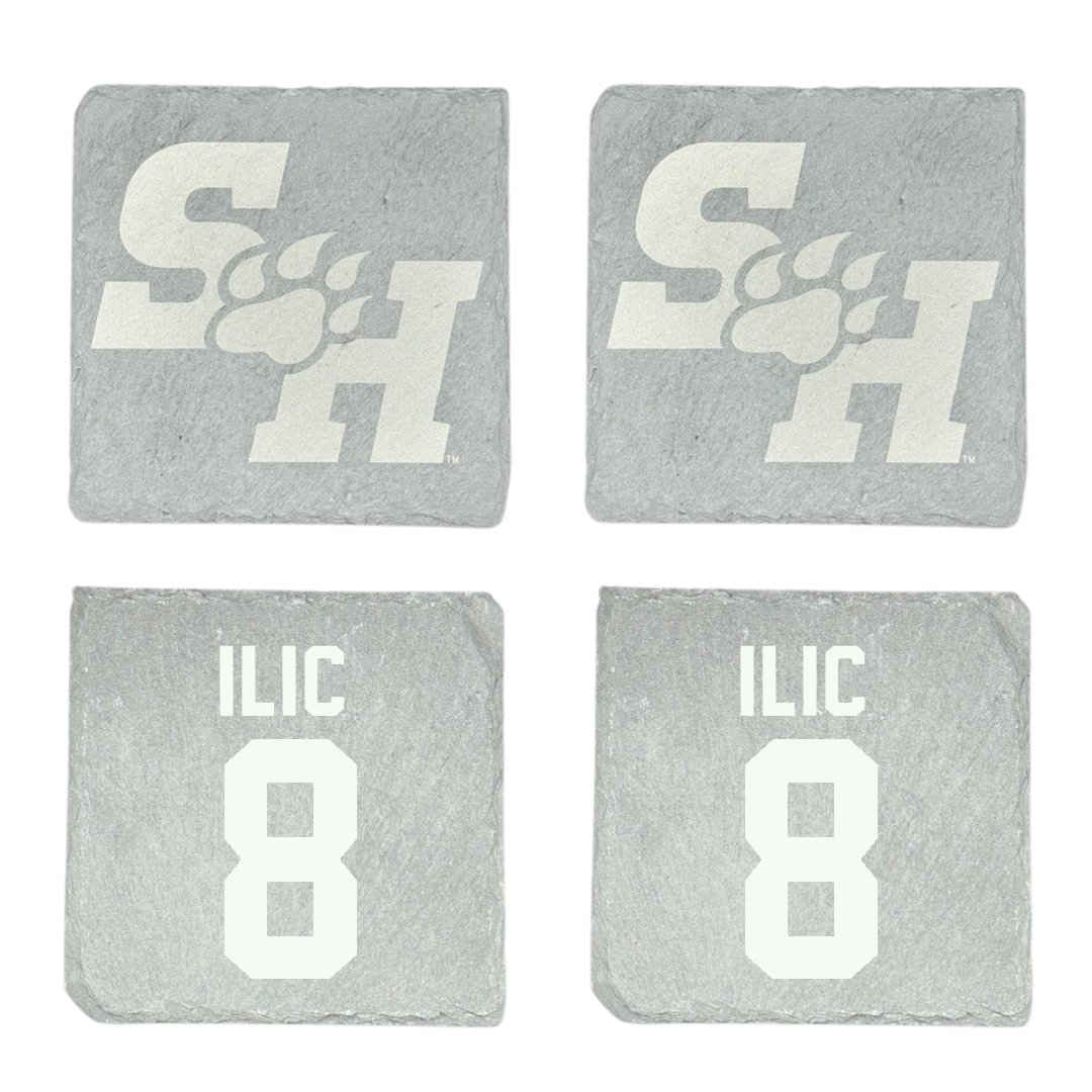 Sam Houston State University Basketball (M) Stone Coaster (4 Pack)  - #8 Veljko Ilic