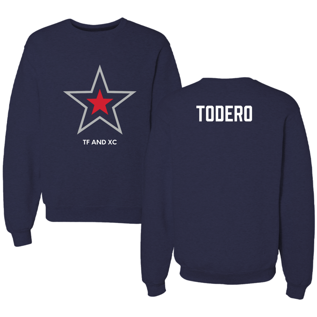 Robert Morris University TF and XC Navy Mascot Crewneck - Sierra Todero