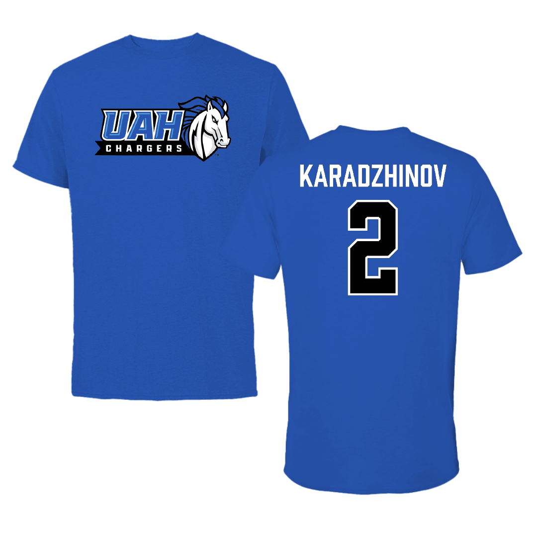 Huntsville Soccer (M) Blue Tee - #2 Angel Karadzhinov