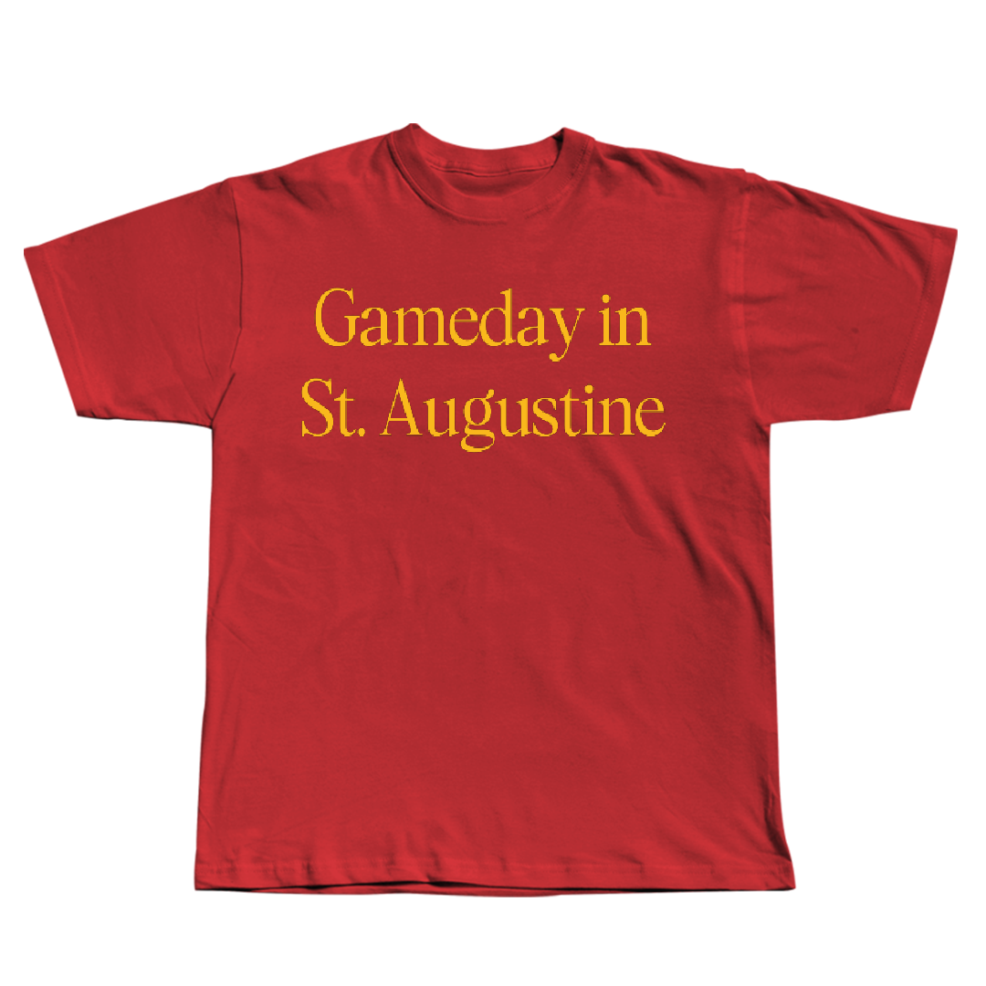 Flagler College Baseball Red Gameday Tee - Colton Bordick