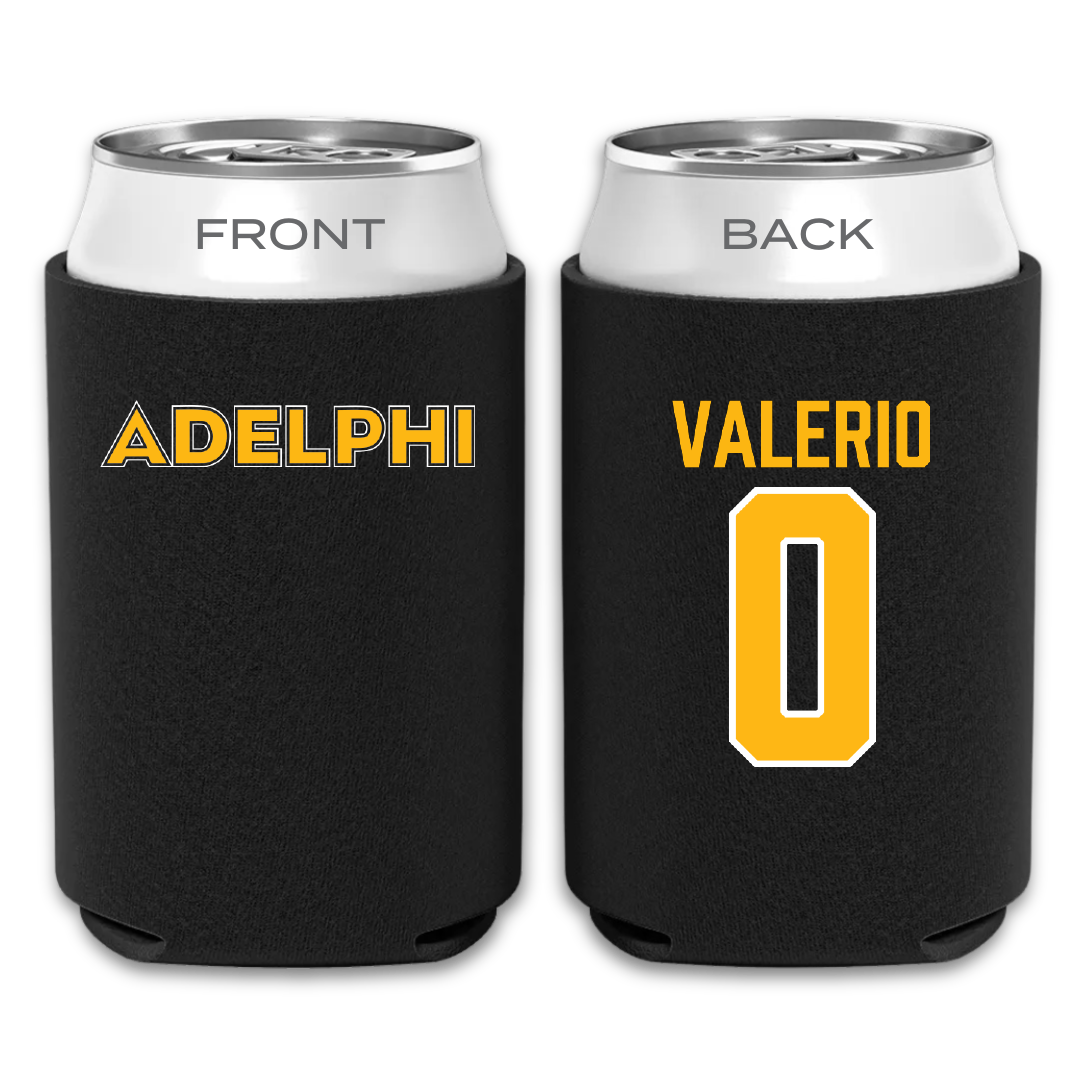 Adelphi University Lacrosse Black Can Cooler - #0 Ajani Valerio