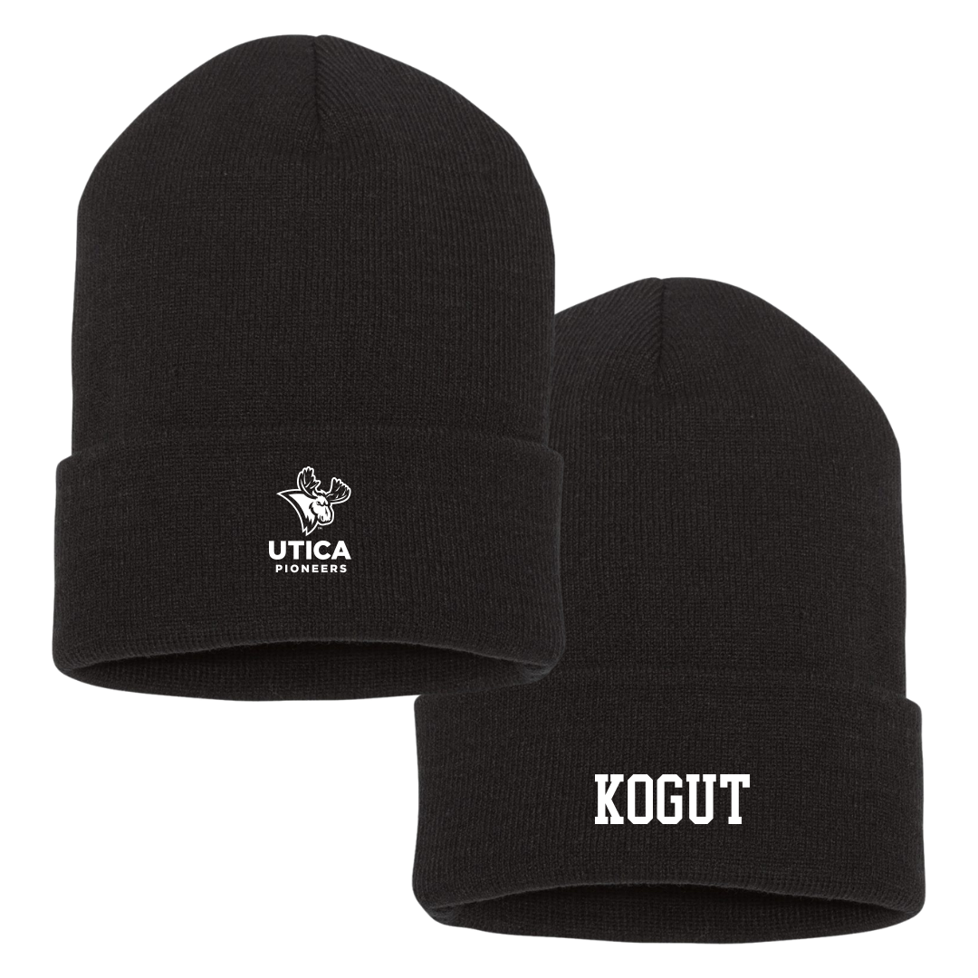 Utica University Soccer (W) Black Beanie - #11 Samantha Kogut