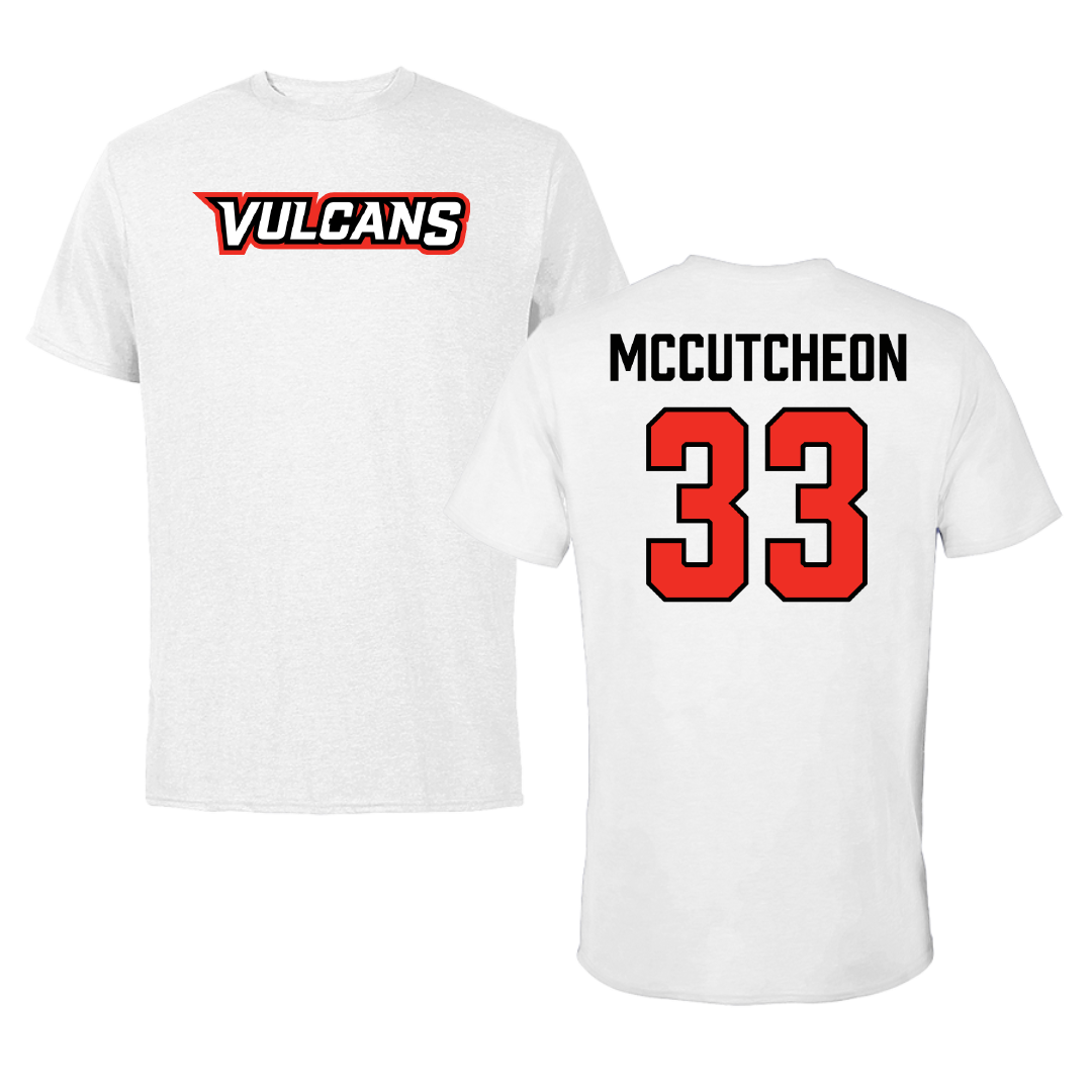 PennWest California Softball White Tee - #33 Amarah McCutcheon