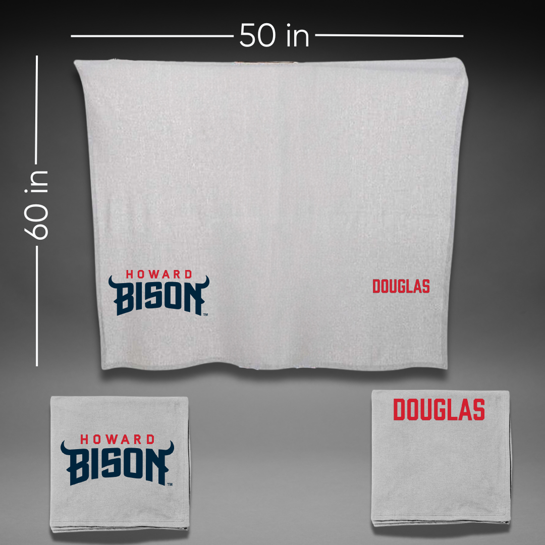 Howard University TF and XC Gray Blanket - Noah Douglas