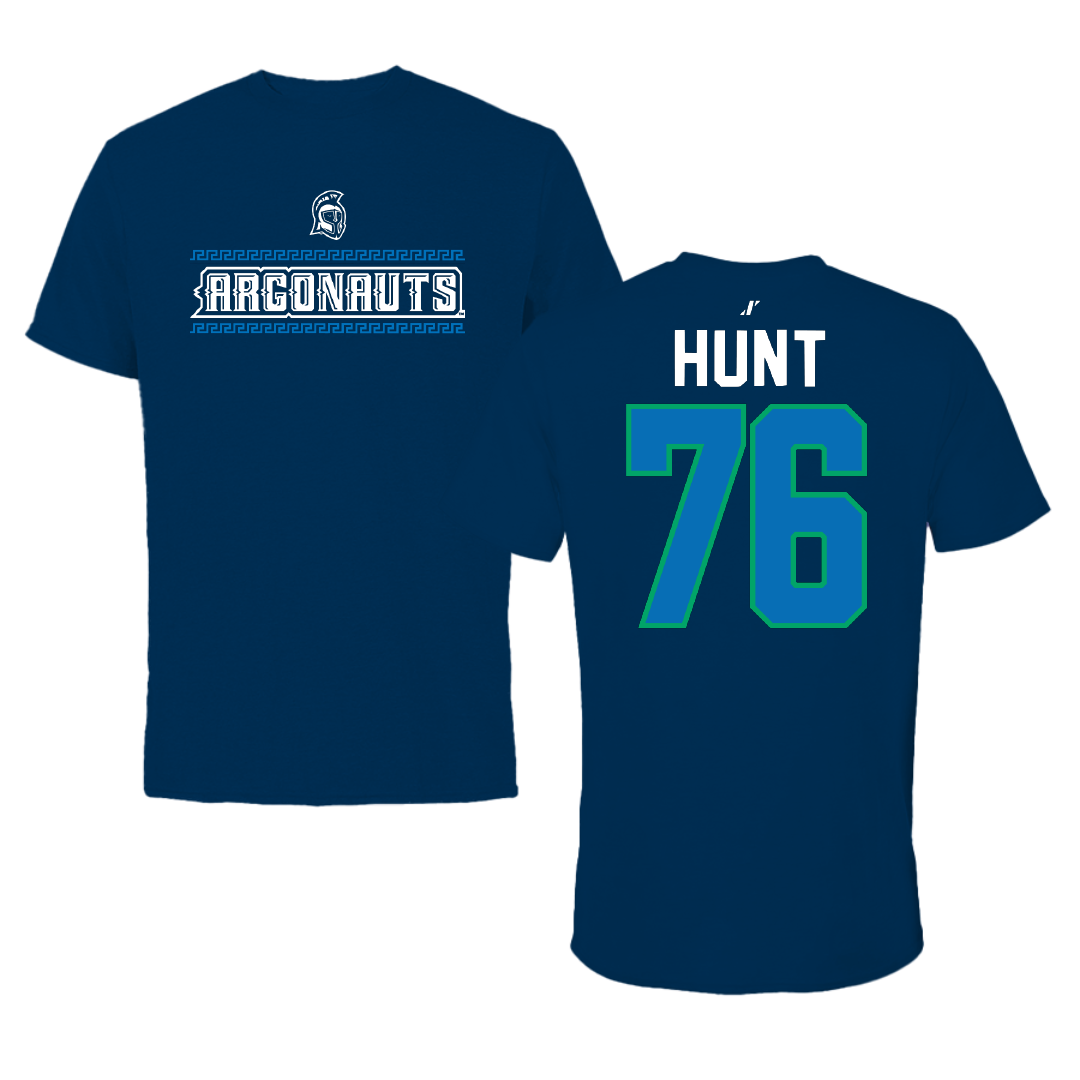 University of West Florida Football Navy General Performance Tee - #76 Ryan Hunt