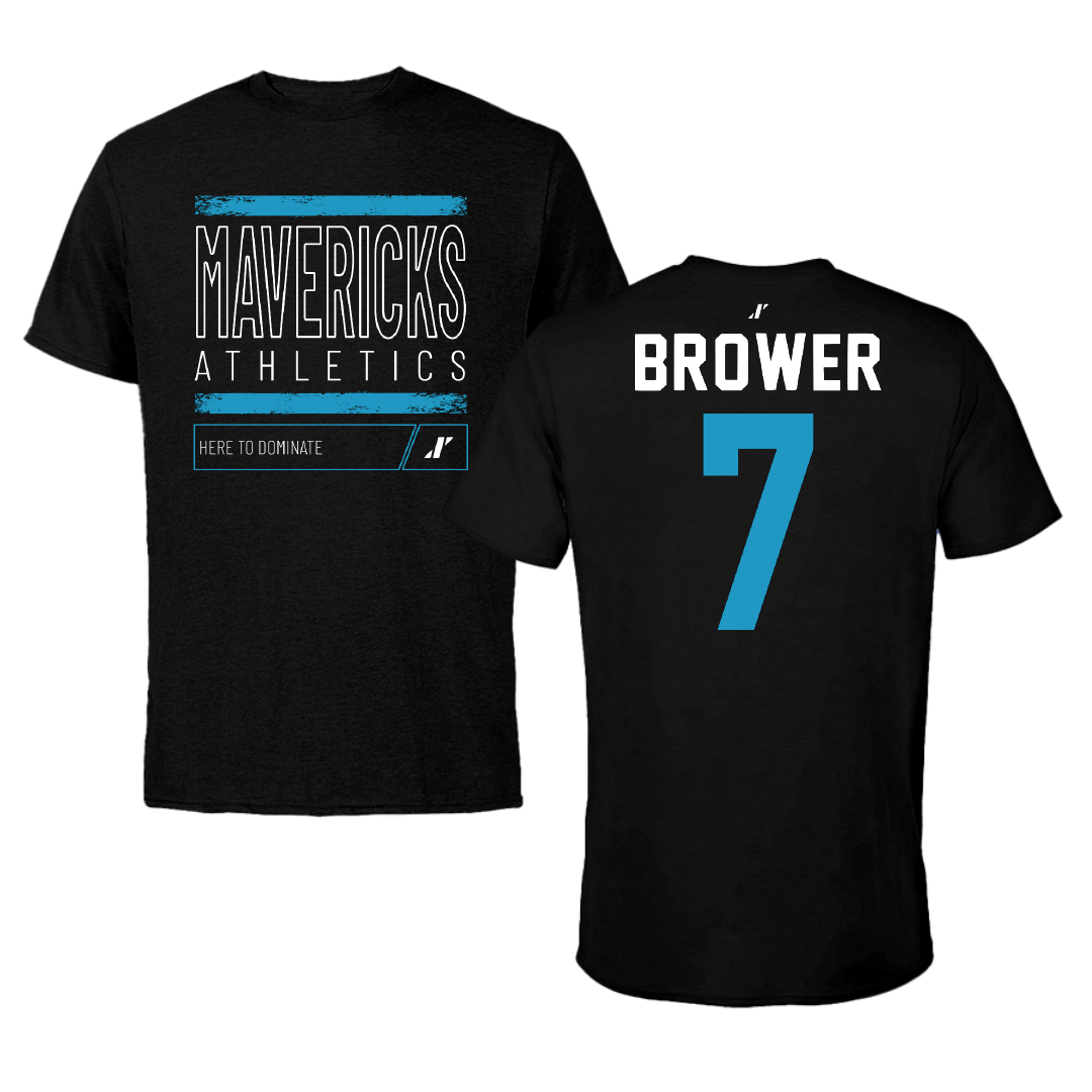Mercy University Soccer Black Dominate Performance Tee - #7 Ella Brower