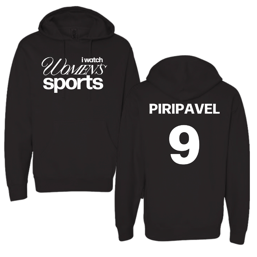 Central Connecticut State University Softball Black WHM Hoodie - #9 Matison Piripavel