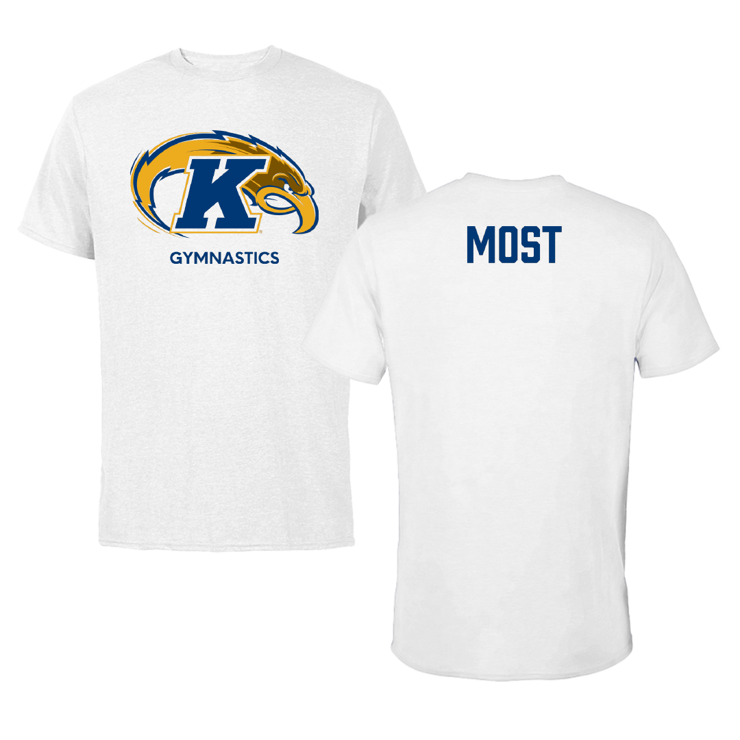 Kent State University Gymnastics (W) White Tee - Anika Most