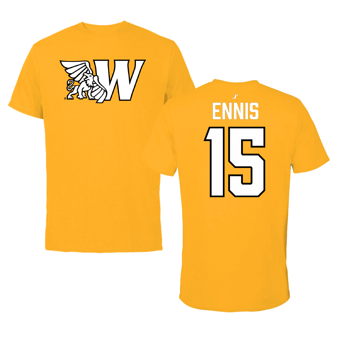 Missouri Western State University Football Gold Performance Tee - #15 Daveon Ennis