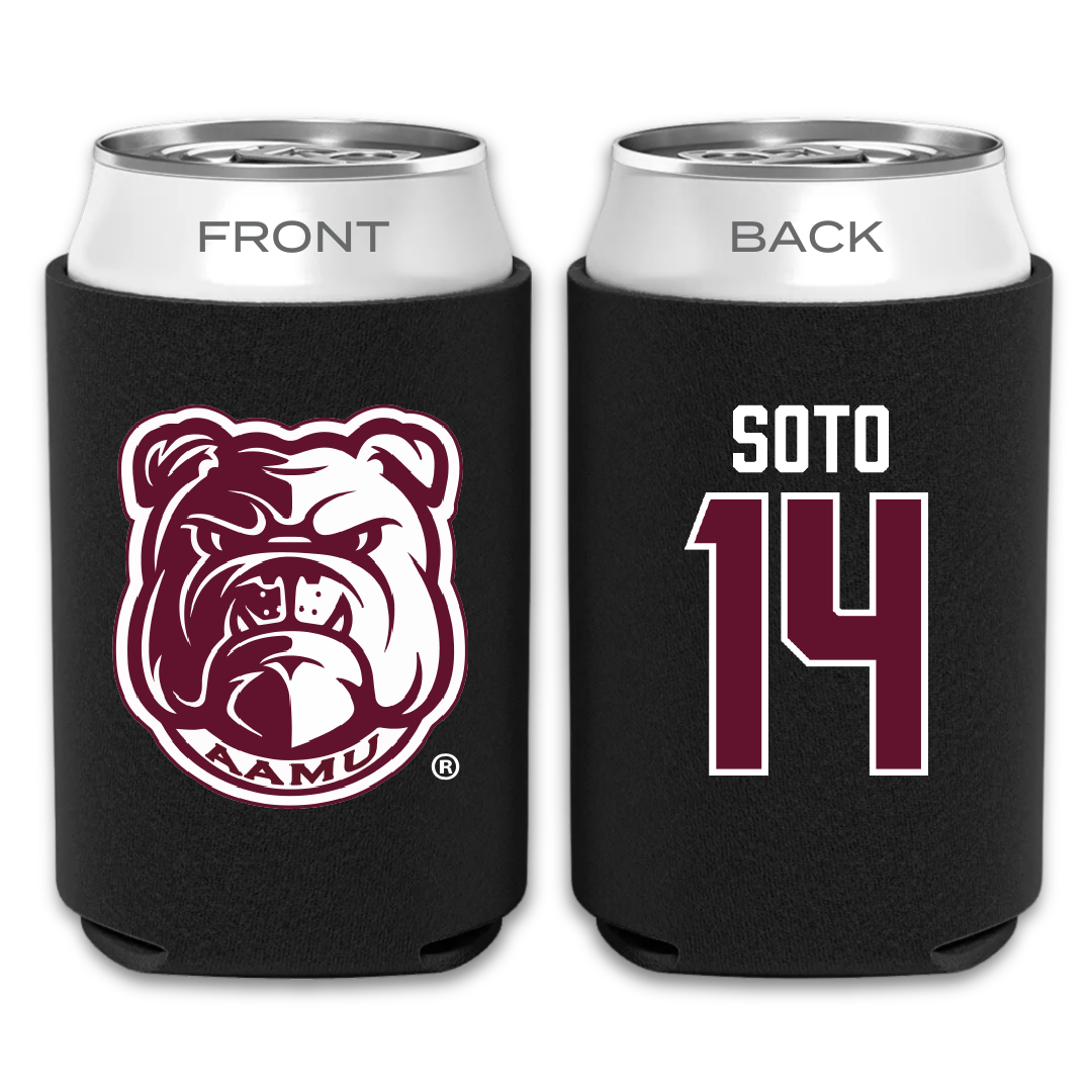 Alabama A&M University Baseball Black Can Cooler - #14 Christian Soto